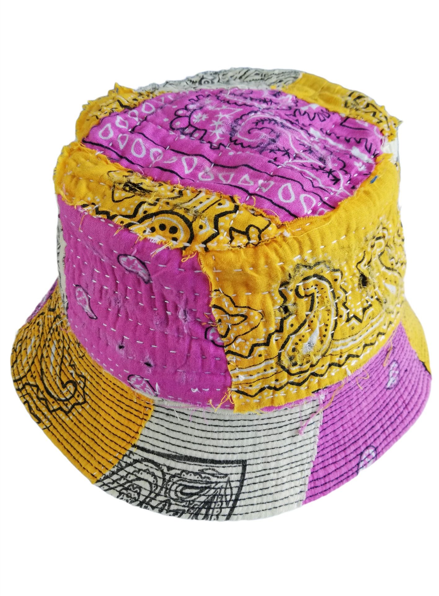 Art Comes First × Handmade 🔥Design ICT Visvim Bandana Boro Panel Tulipa Bucket Hat Size ONE SIZE - 10 Thumbnail