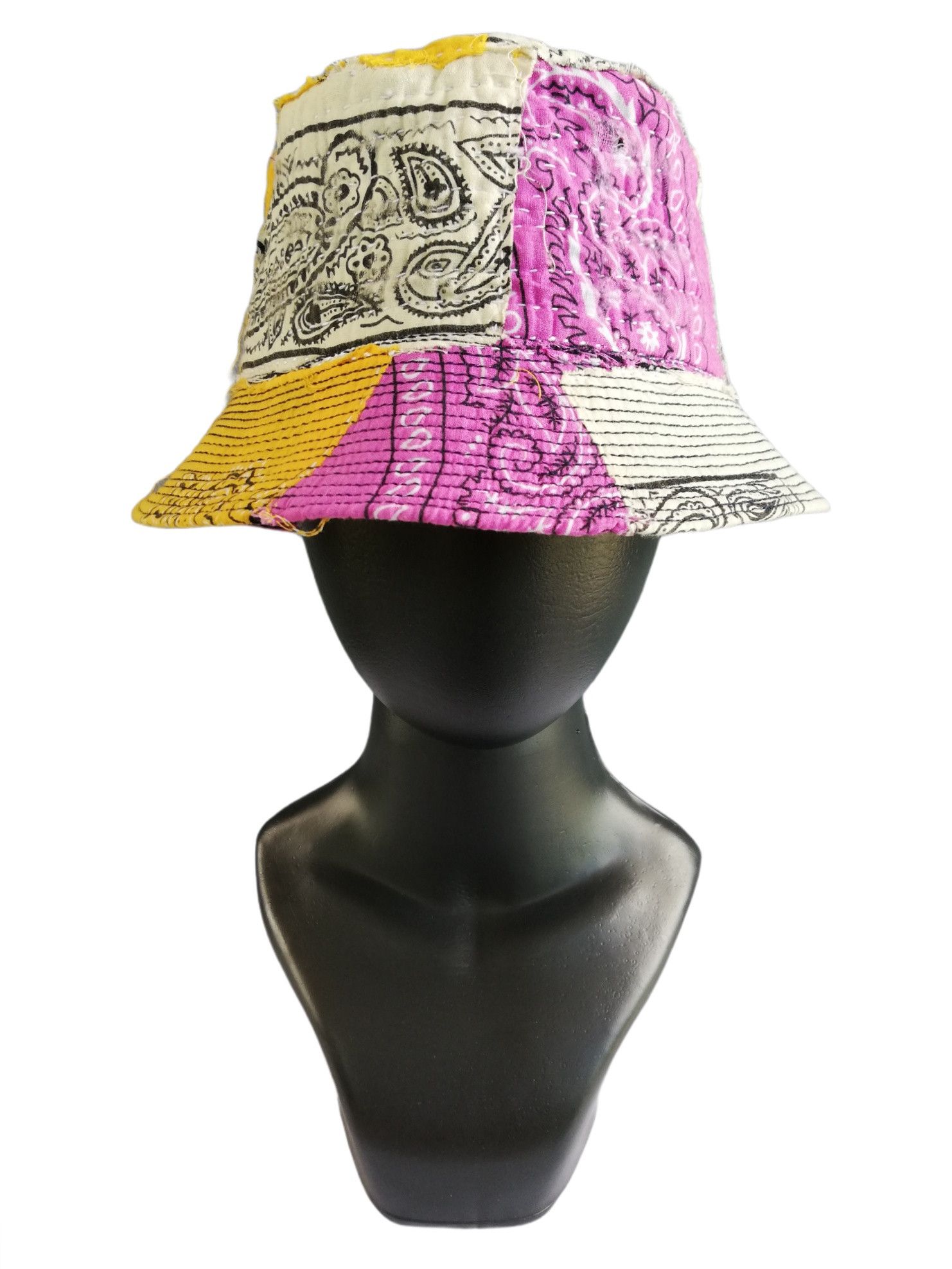 Art Comes First × Handmade 🔥Design ICT Visvim Bandana Boro Panel Tulipa Bucket Hat Size ONE SIZE - 9 Thumbnail
