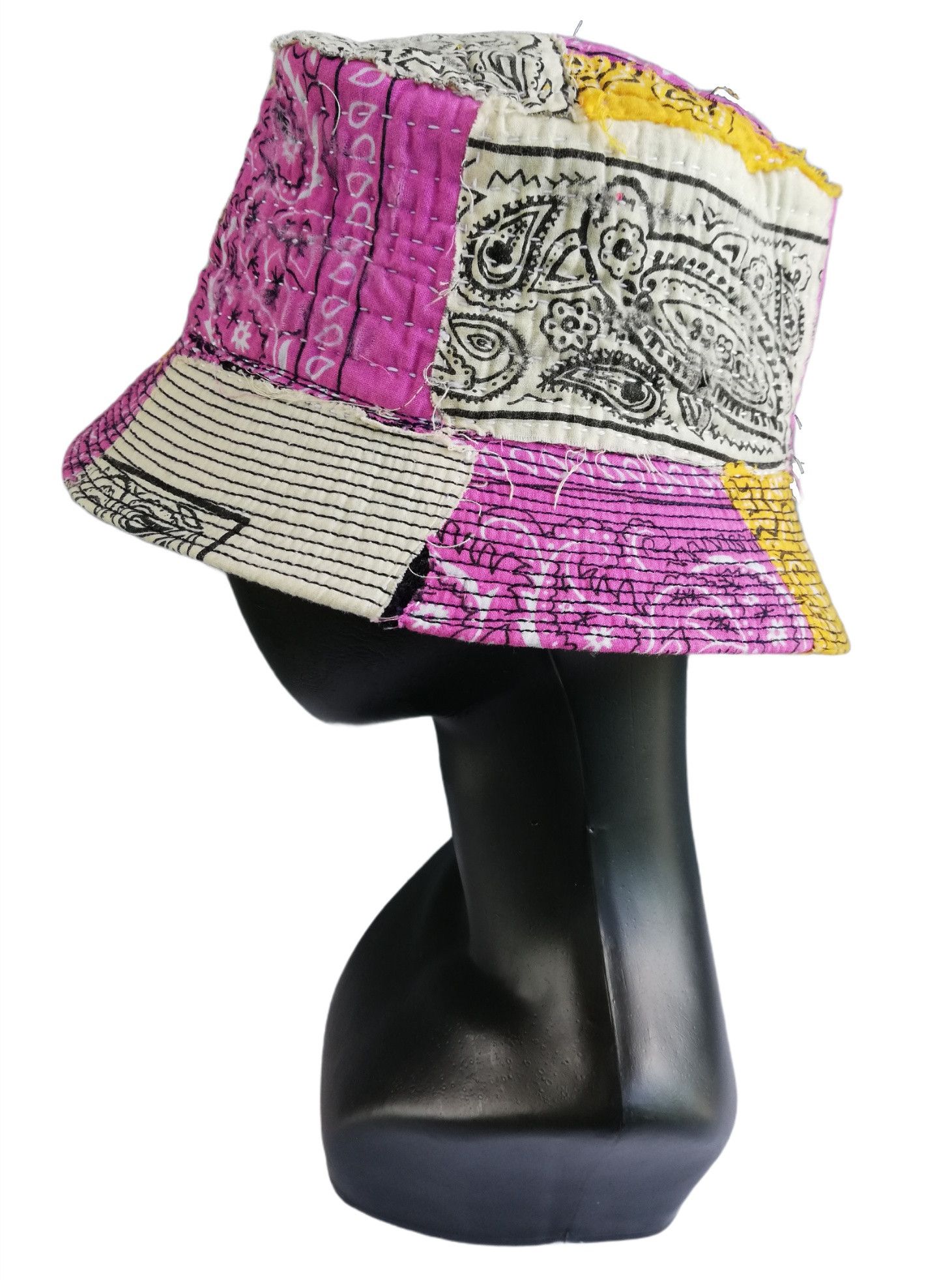 Art Comes First × Handmade 🔥Design ICT Visvim Bandana Boro Panel Tulipa Bucket Hat Size ONE SIZE - 3 Thumbnail