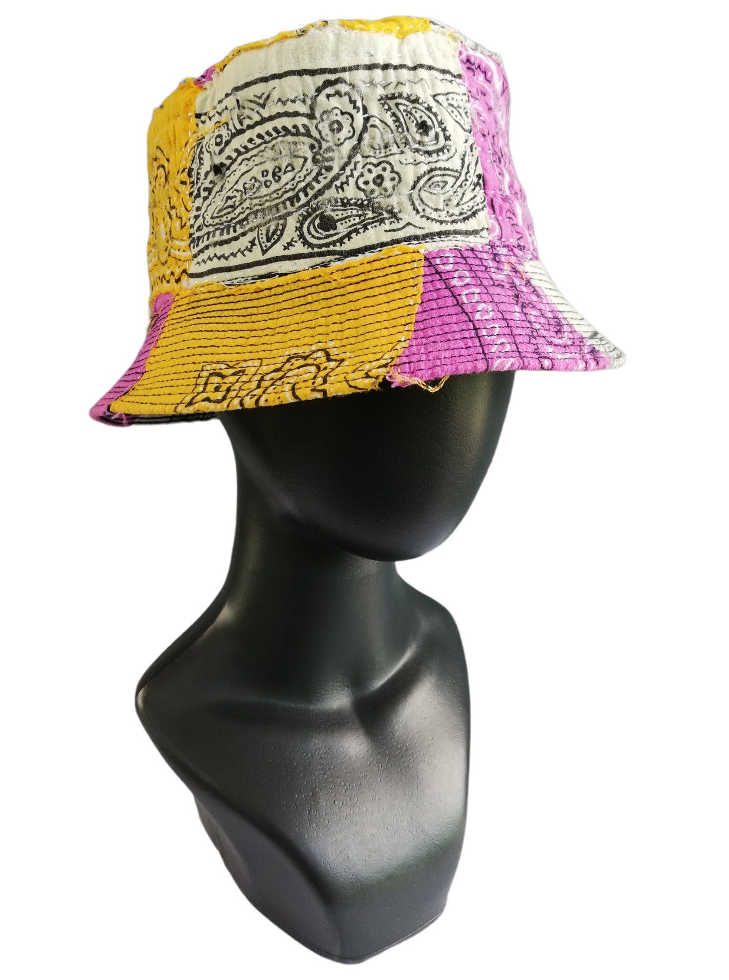Art Comes First × Handmade 🔥Design ICT Visvim Bandana Boro Panel Tulipa Bucket Hat Size ONE SIZE - 8 Thumbnail