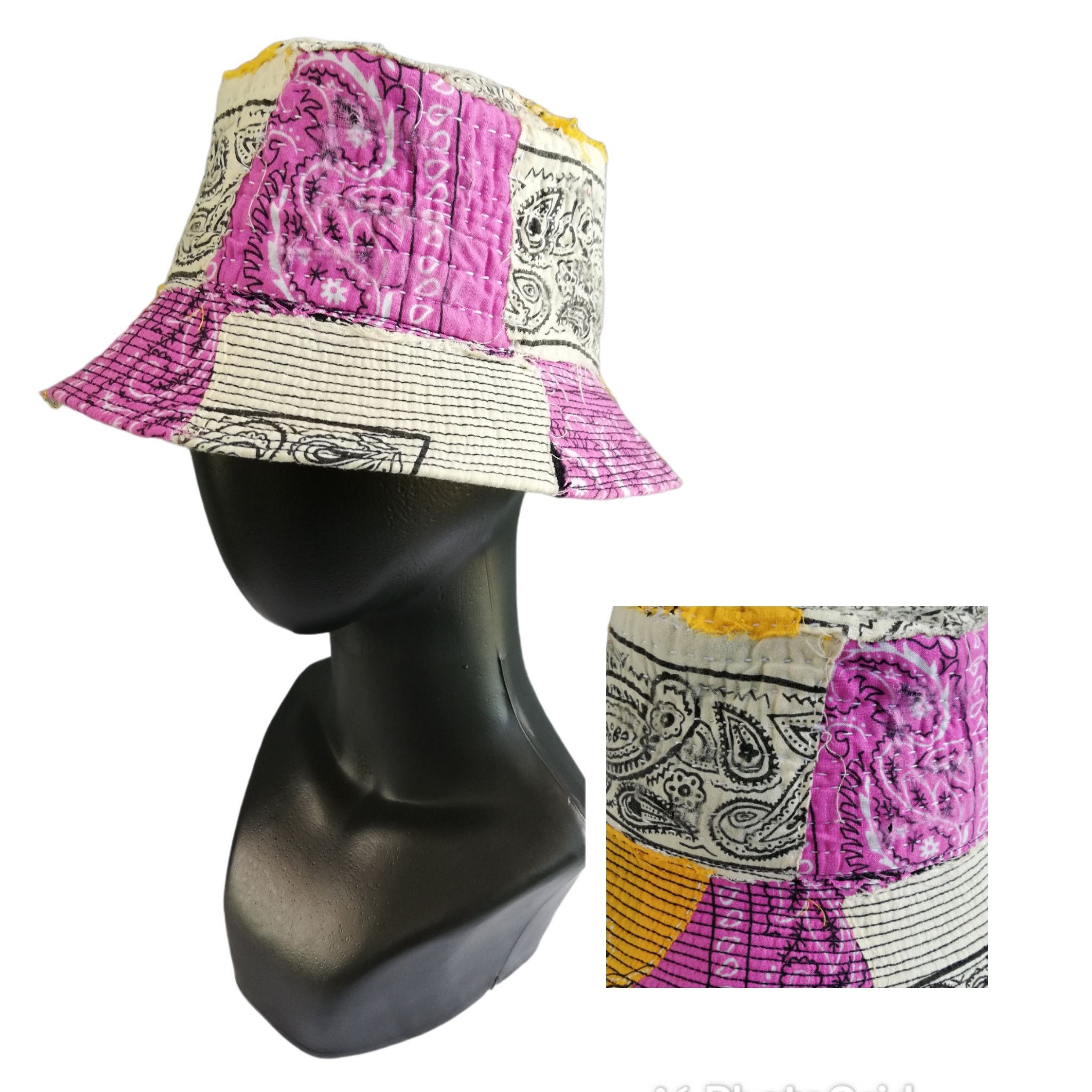 Art Comes First × Handmade 🔥Design ICT Visvim Bandana Boro Panel Tulipa Bucket Hat Size ONE SIZE - 1 Thumbnail