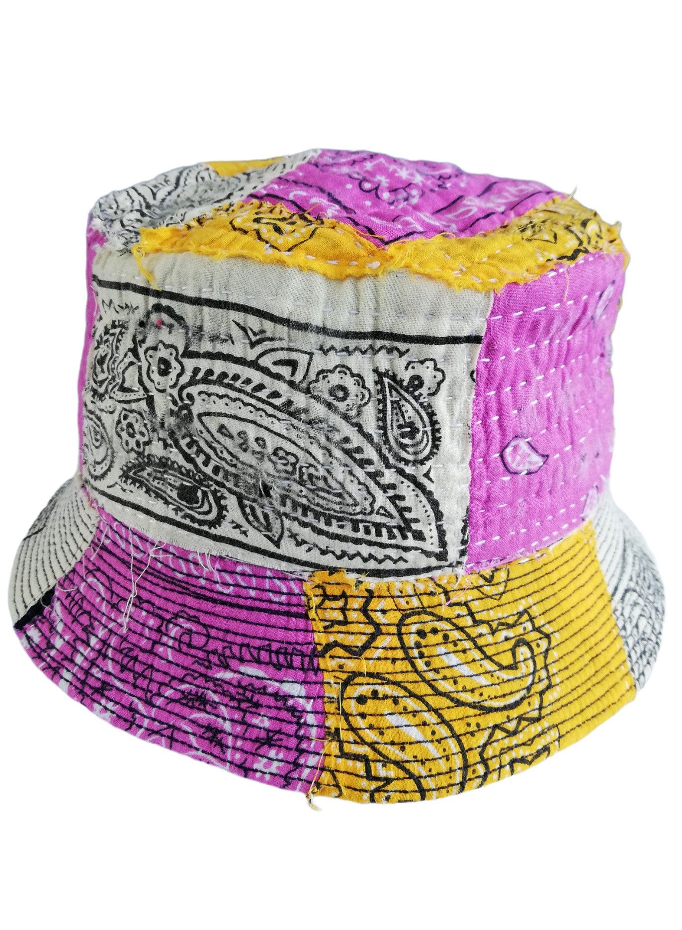 Art Comes First × Handmade 🔥Design ICT Visvim Bandana Boro Panel Tulipa Bucket Hat Size ONE SIZE - 14 Thumbnail