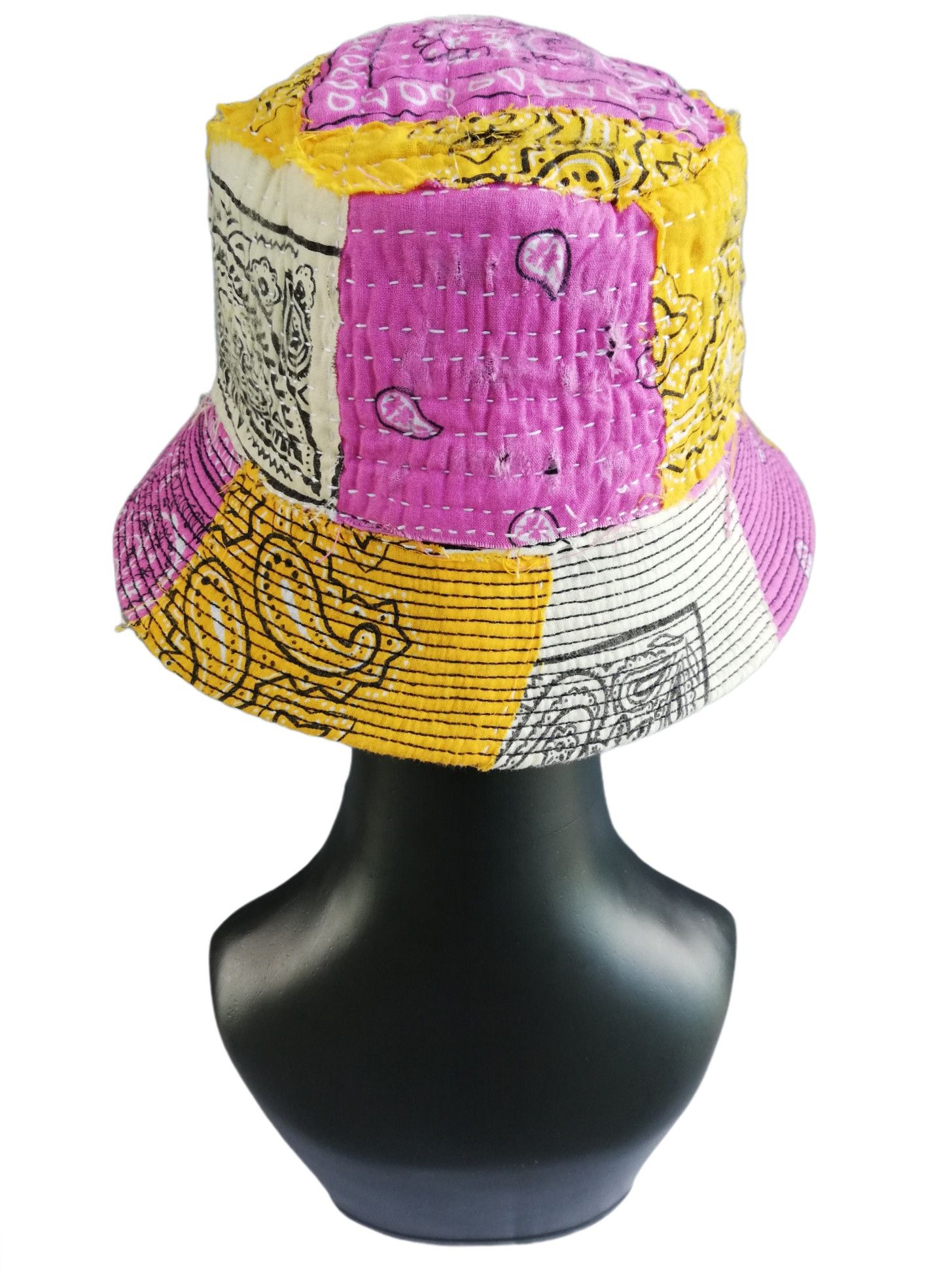Art Comes First × Handmade 🔥Design ICT Visvim Bandana Boro Panel Tulipa Bucket Hat Size ONE SIZE - 5 Thumbnail