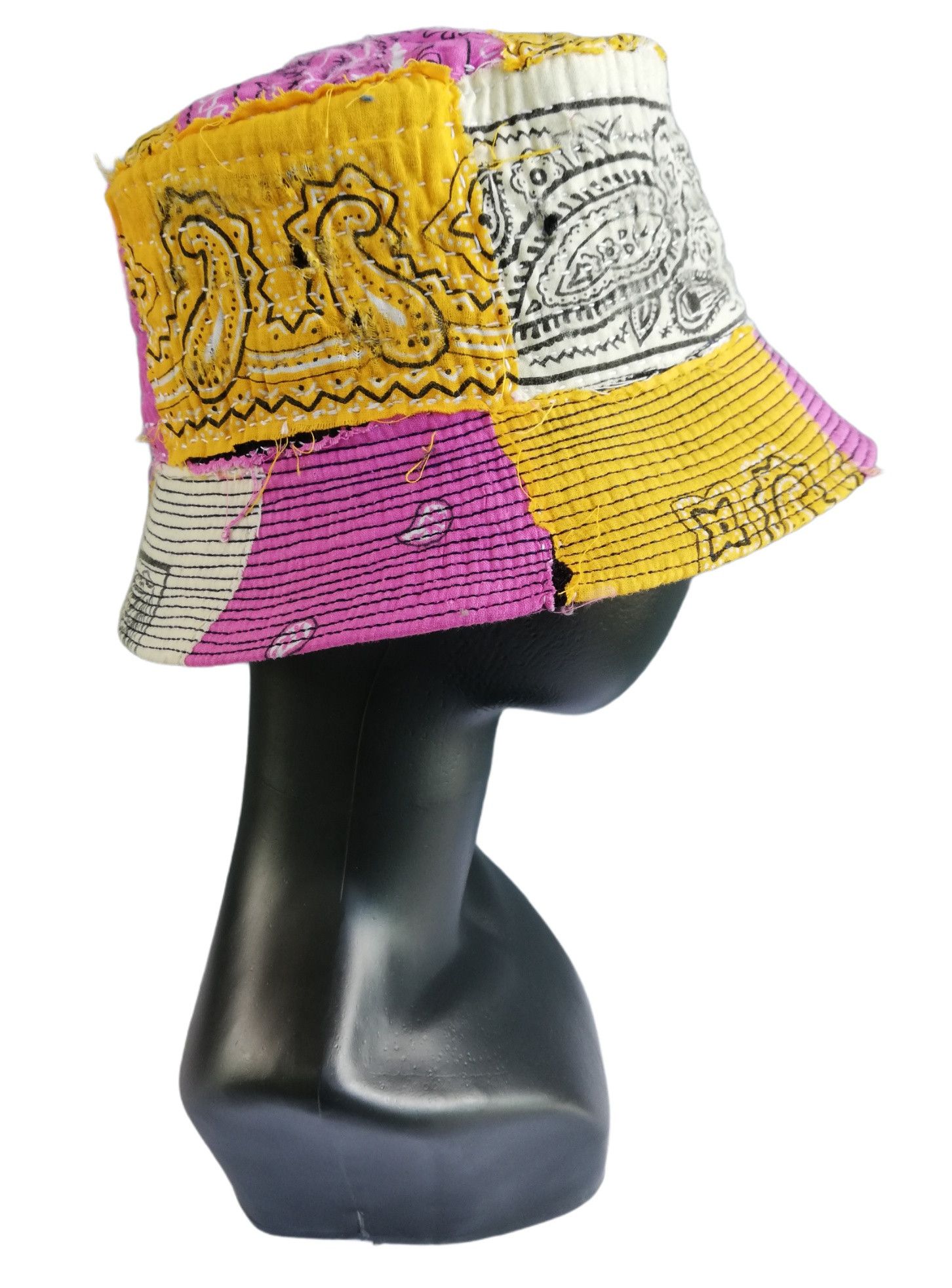 Art Comes First × Handmade 🔥Design ICT Visvim Bandana Boro Panel Tulipa Bucket Hat Size ONE SIZE - 7 Thumbnail