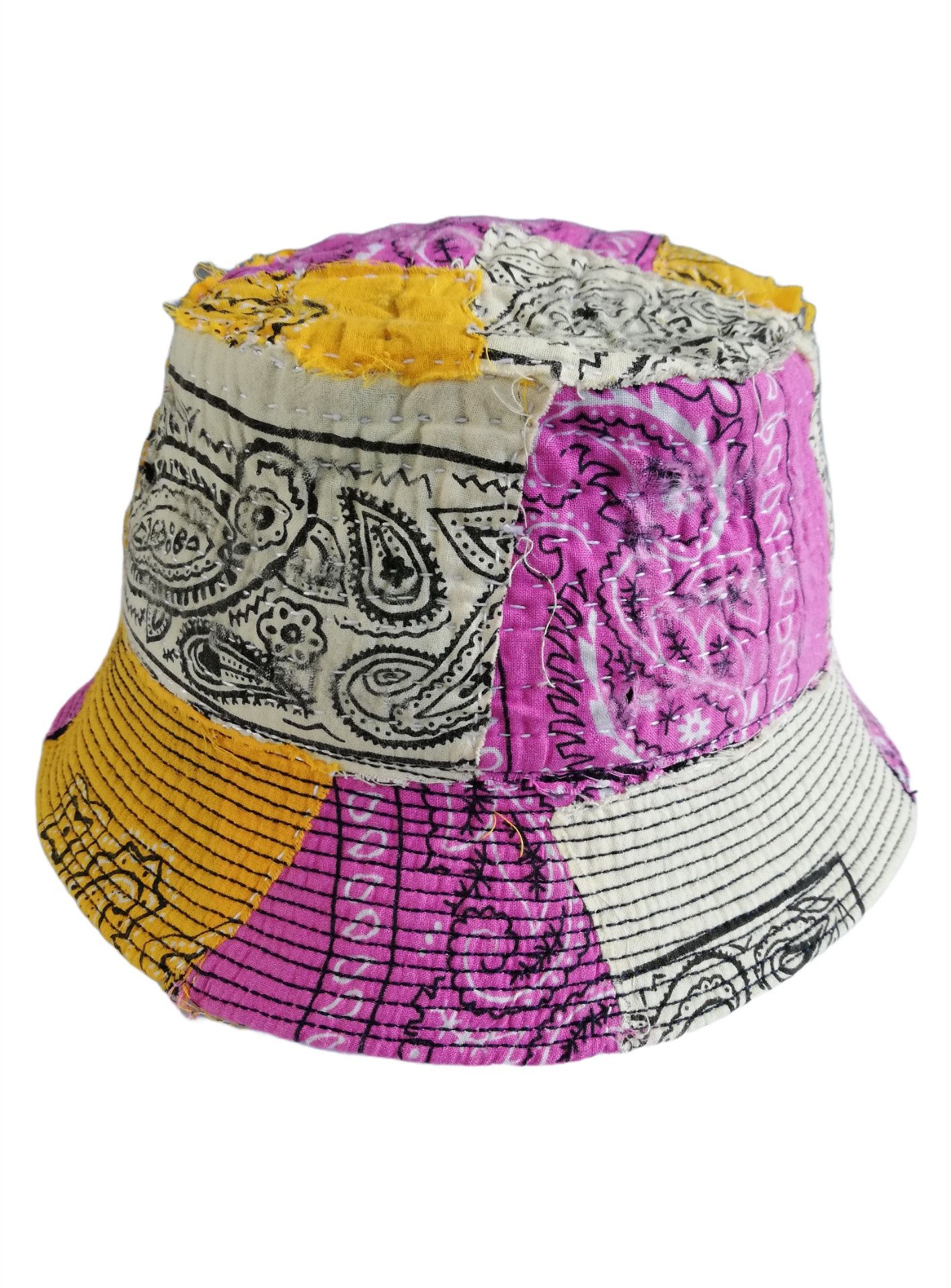 Art Comes First × Handmade 🔥Design ICT Visvim Bandana Boro Panel Tulipa Bucket Hat Size ONE SIZE - 12 Thumbnail
