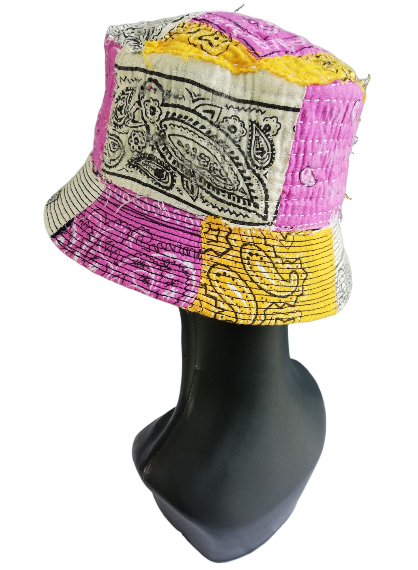 Art Comes First × Handmade 🔥Design ICT Visvim Bandana Boro Panel Tulipa Bucket Hat Size ONE SIZE - 4 Thumbnail