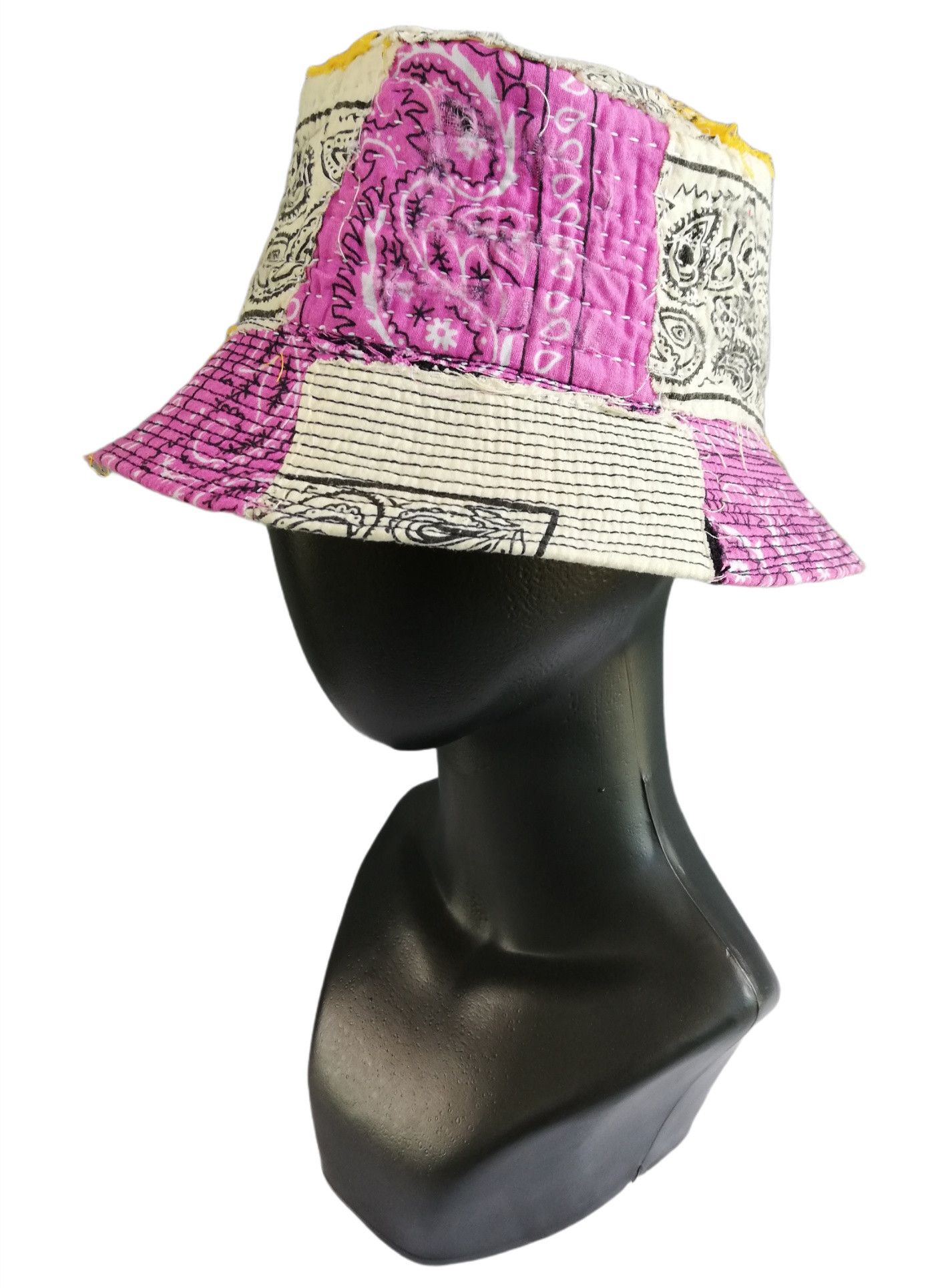 Art Comes First × Handmade 🔥Design ICT Visvim Bandana Boro Panel Tulipa Bucket Hat Size ONE SIZE - 2 Thumbnail
