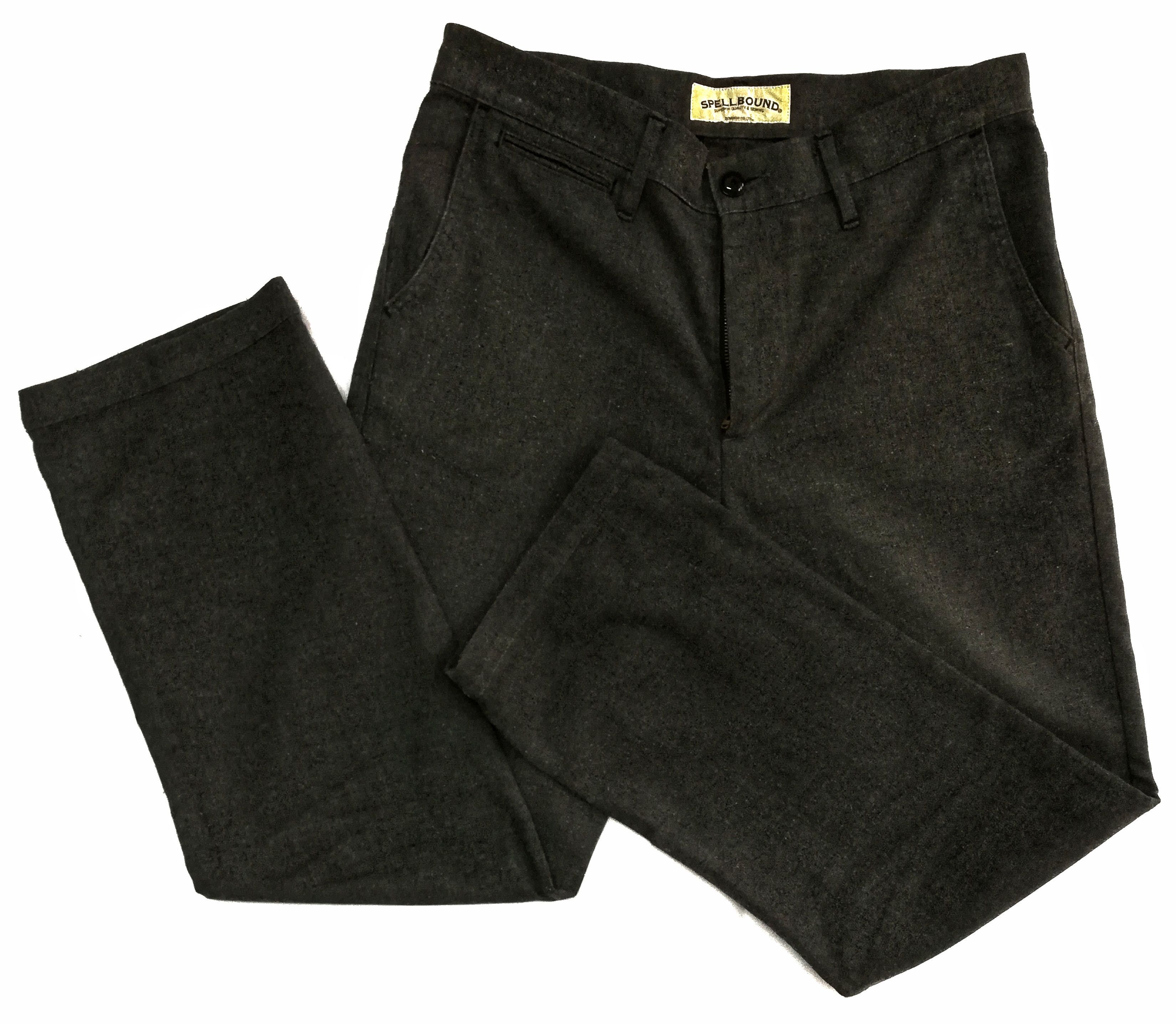 image of Japanese Designer Spellbound Domingo Trouser Pants in Dark Grey, Men's (Size 33)