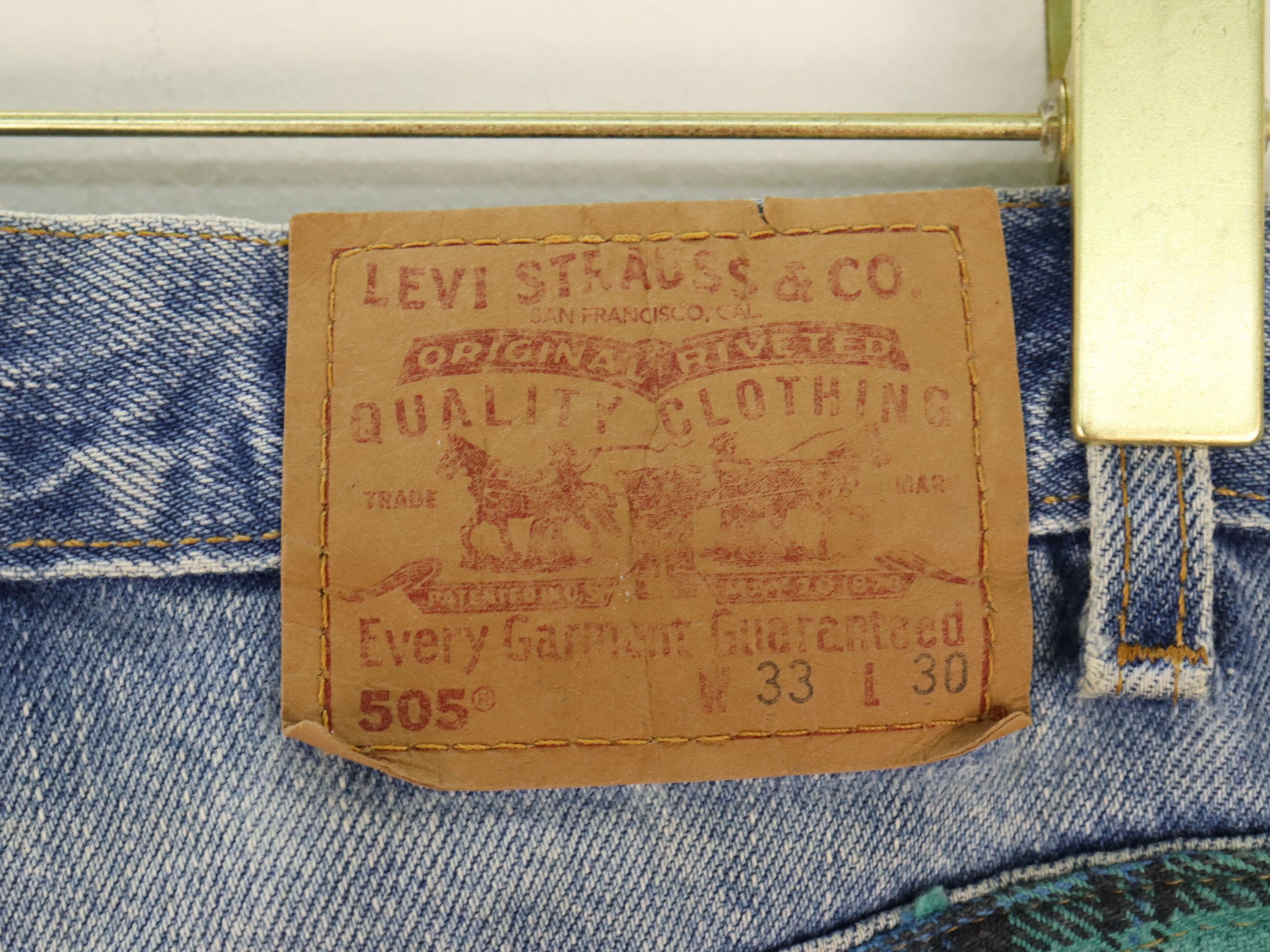 Levi's Made & Crafted RARE 505 LEVIʻS HYBRID DISTRESS Reconstructed Rebuild Denim Size US 31 - 19 Thumbnail
