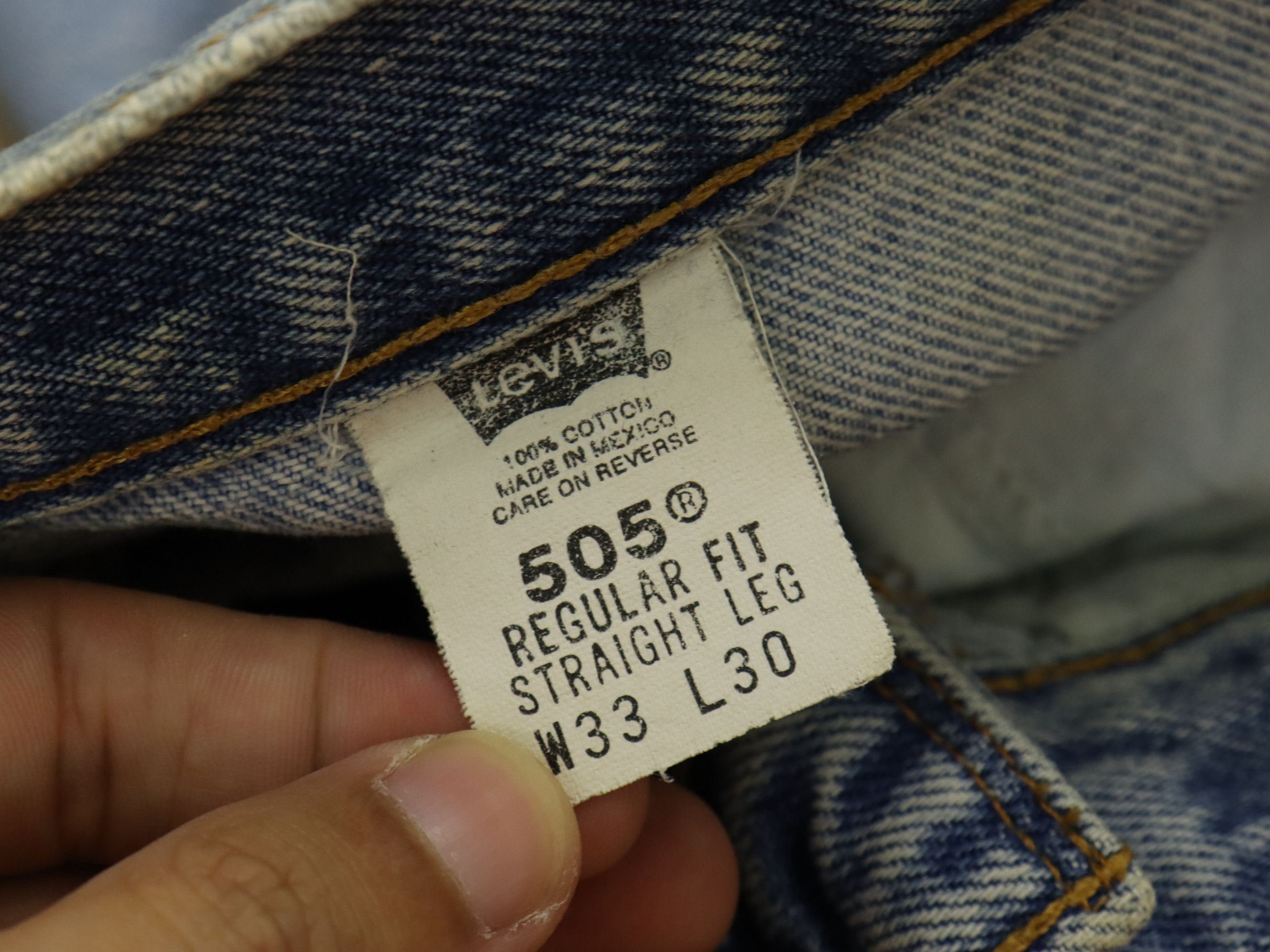 Levi's Made & Crafted RARE 505 LEVIʻS HYBRID DISTRESS Reconstructed Rebuild Denim Size US 31 - 20 Thumbnail