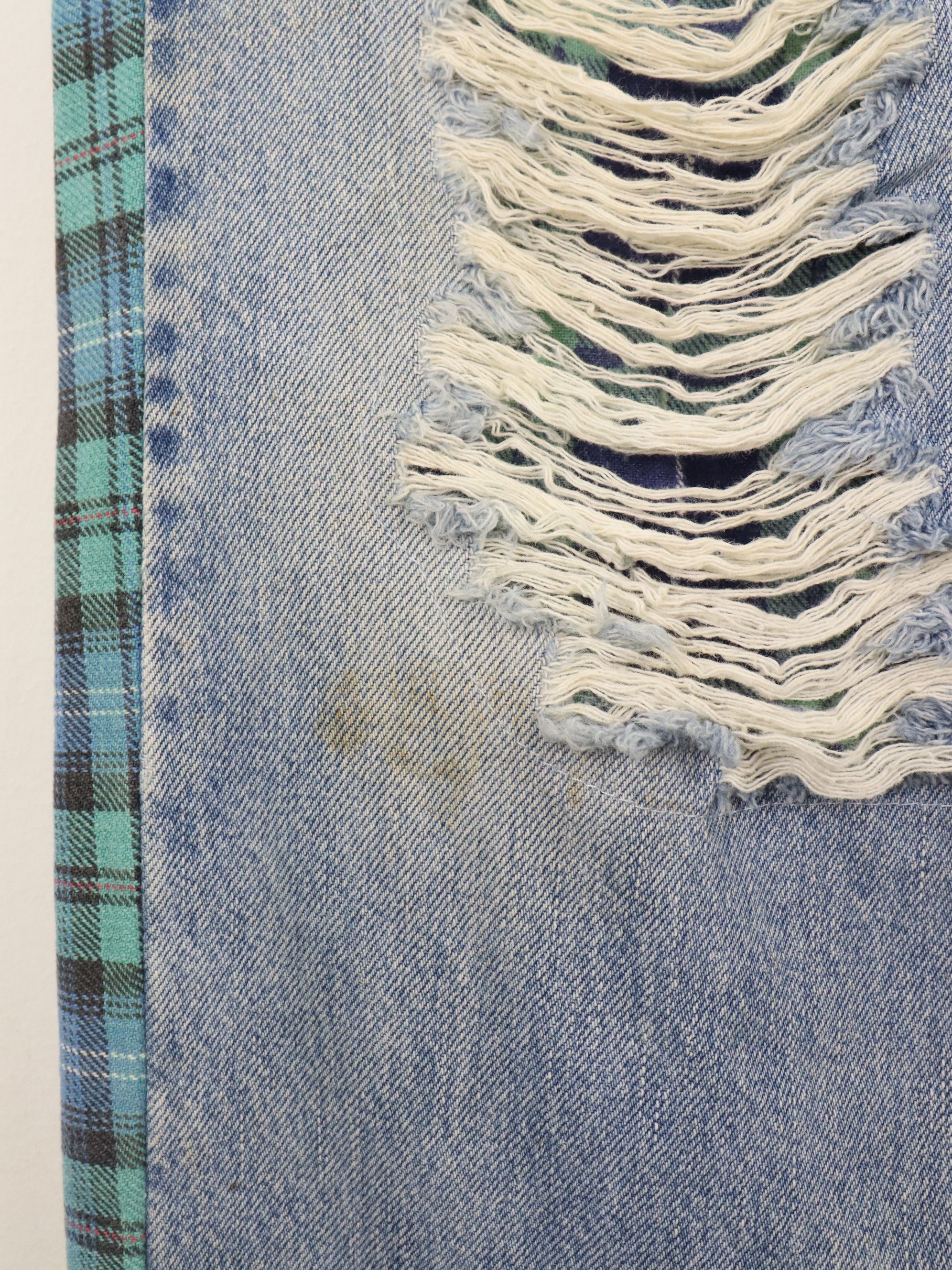 Levi's Made & Crafted RARE 505 LEVIʻS HYBRID DISTRESS Reconstructed Rebuild Denim Size US 31 - 14 Thumbnail