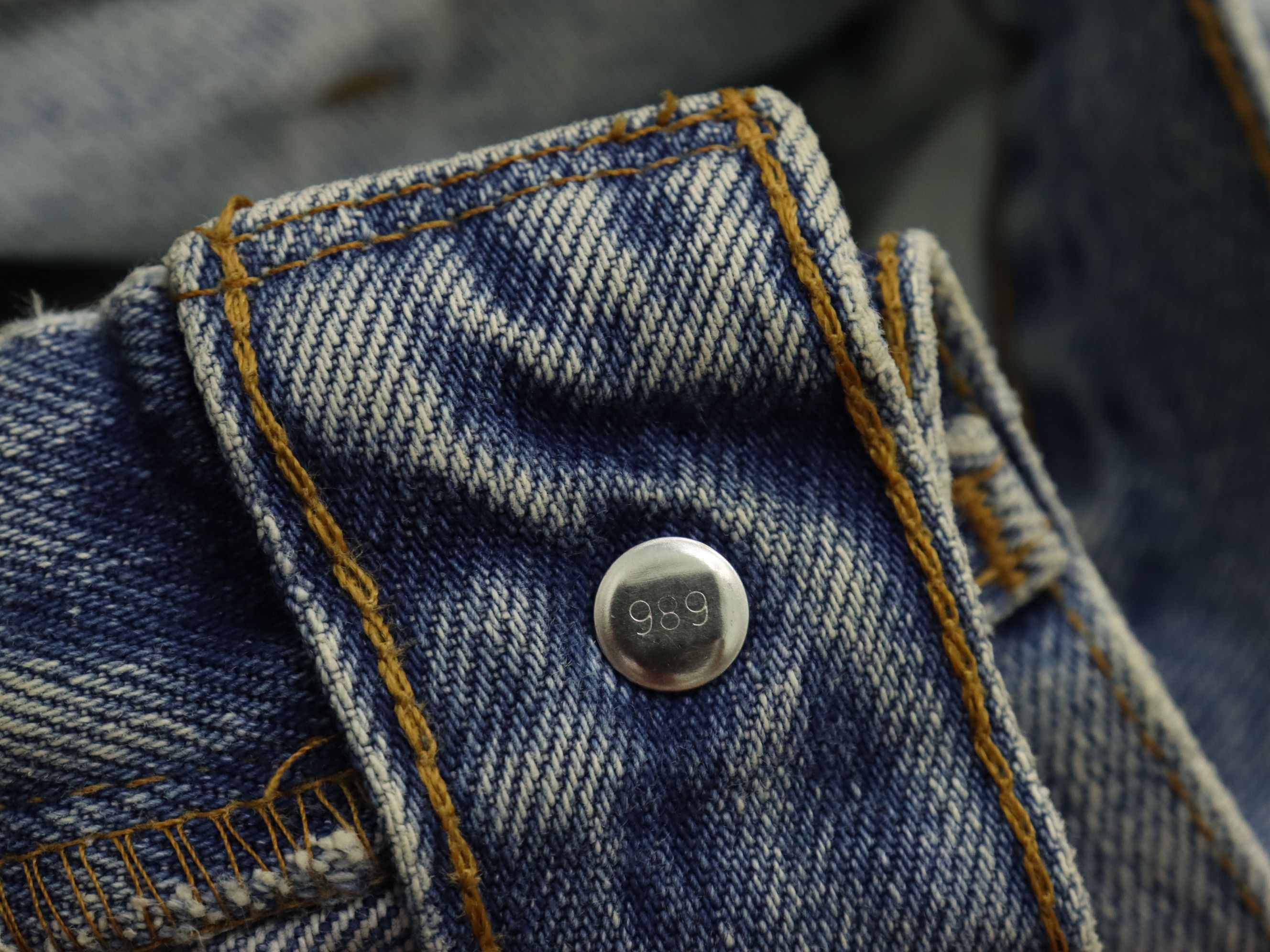 Levi's Made & Crafted RARE 505 LEVIʻS HYBRID DISTRESS Reconstructed Rebuild Denim Size US 31 - 22 Thumbnail