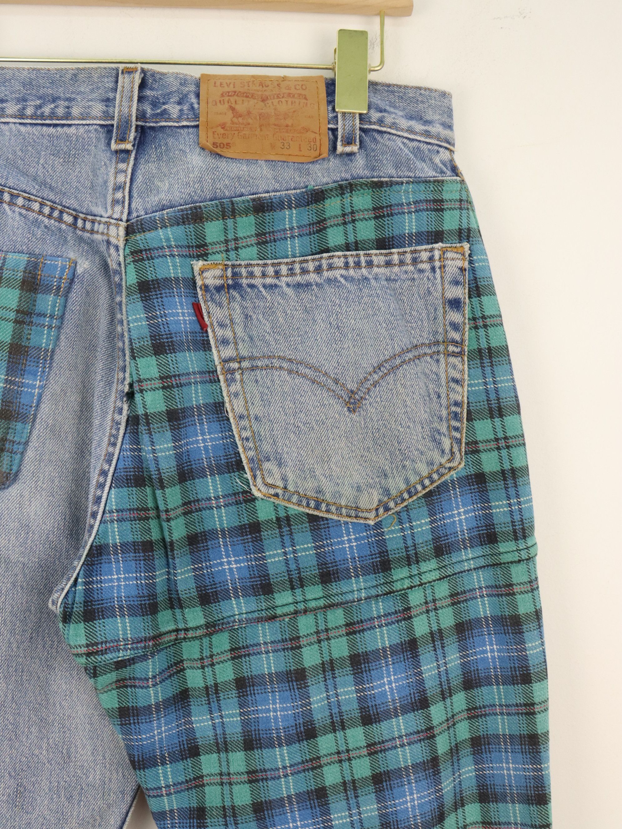 Levi's Made & Crafted RARE 505 LEVIʻS HYBRID DISTRESS Reconstructed Rebuild Denim Size US 31 - 9 Thumbnail