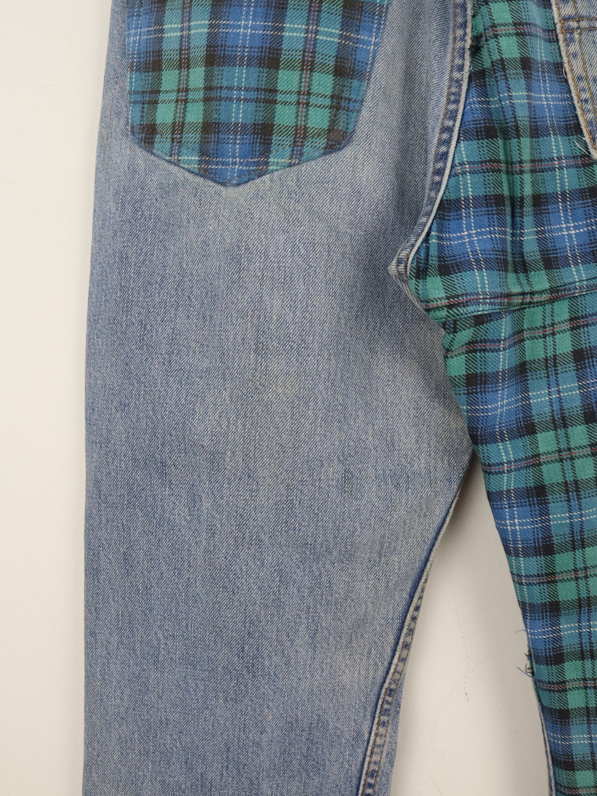 Levi's Made & Crafted RARE 505 LEVIʻS HYBRID DISTRESS Reconstructed Rebuild Denim Size US 31 - 11 Thumbnail