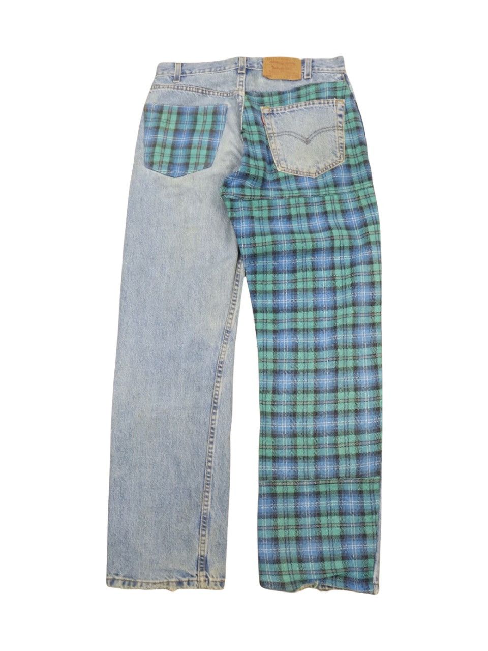 Levi's Made & Crafted RARE 505 LEVIʻS HYBRID DISTRESS Reconstructed Rebuild Denim Size US 31 - 3 Thumbnail