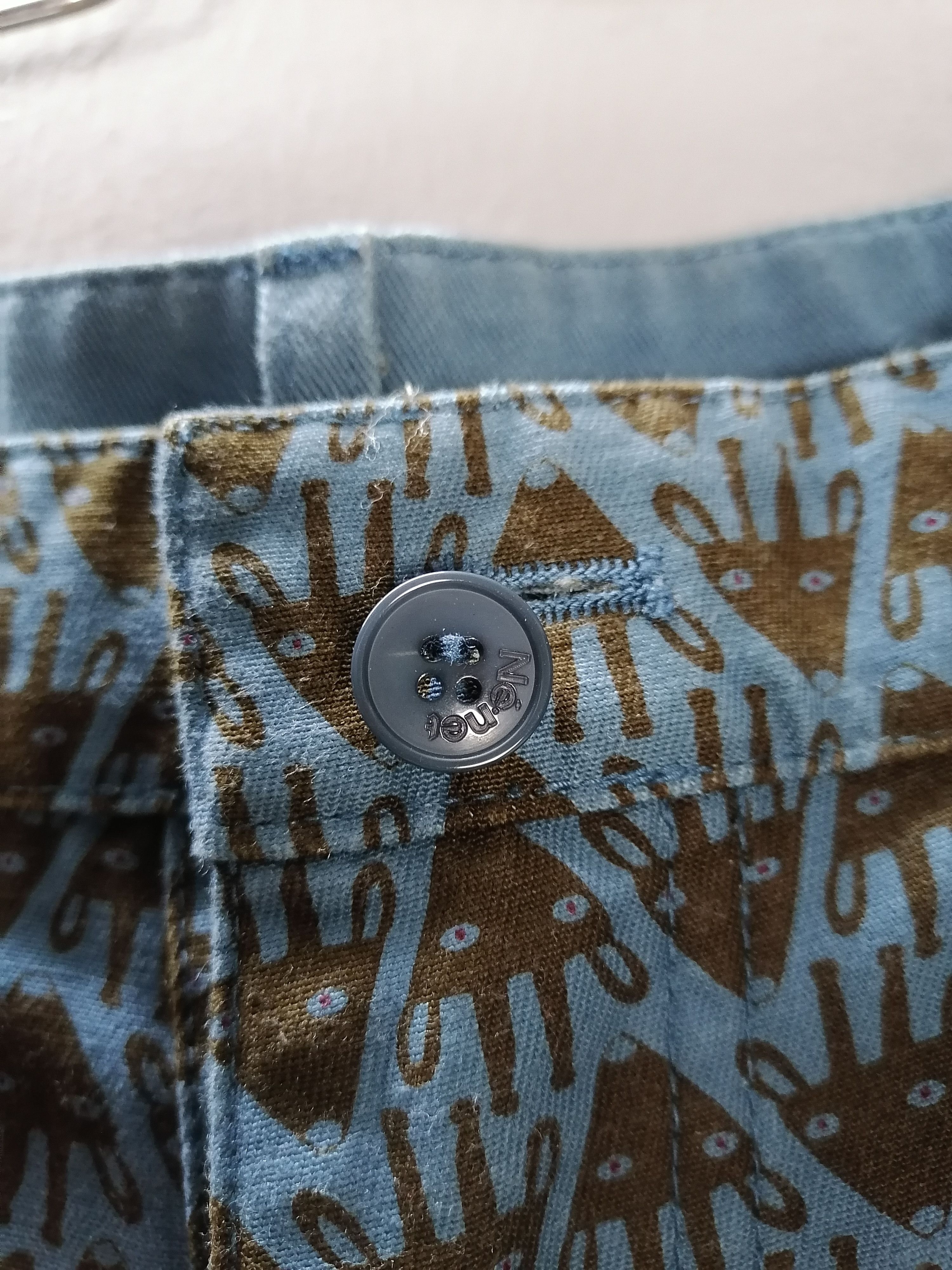 Issey Miyake Ne-net by Issey Miyake Allover Printed Reversible Pant Size US 29 - 8 Thumbnail