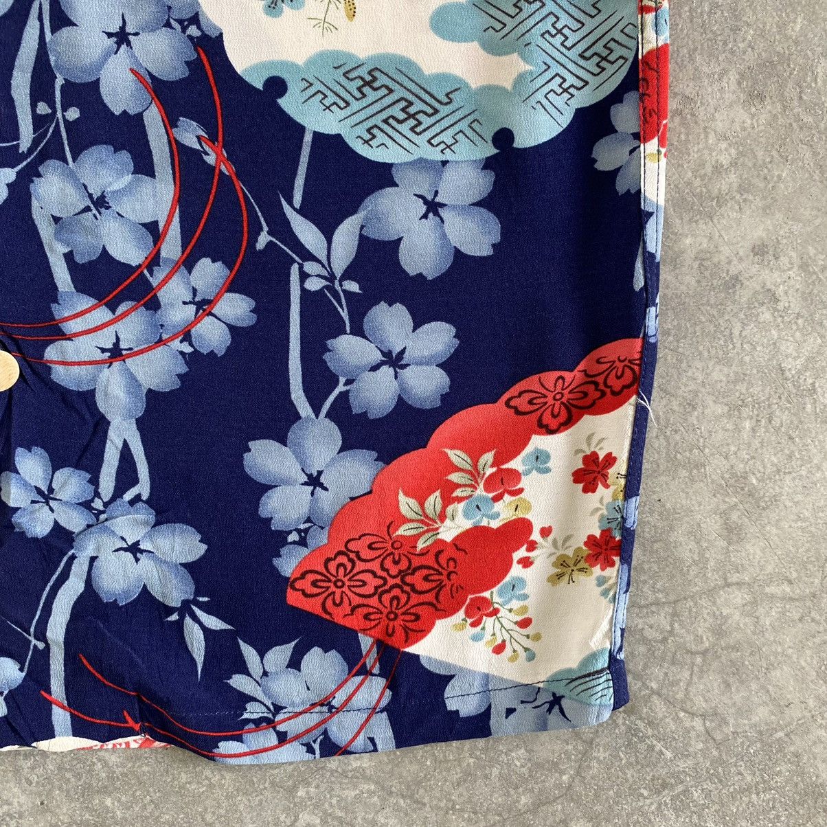 Vintage Oniwa Sato Rayon Crepe Goldfish Aloha Hawaiian Shirt