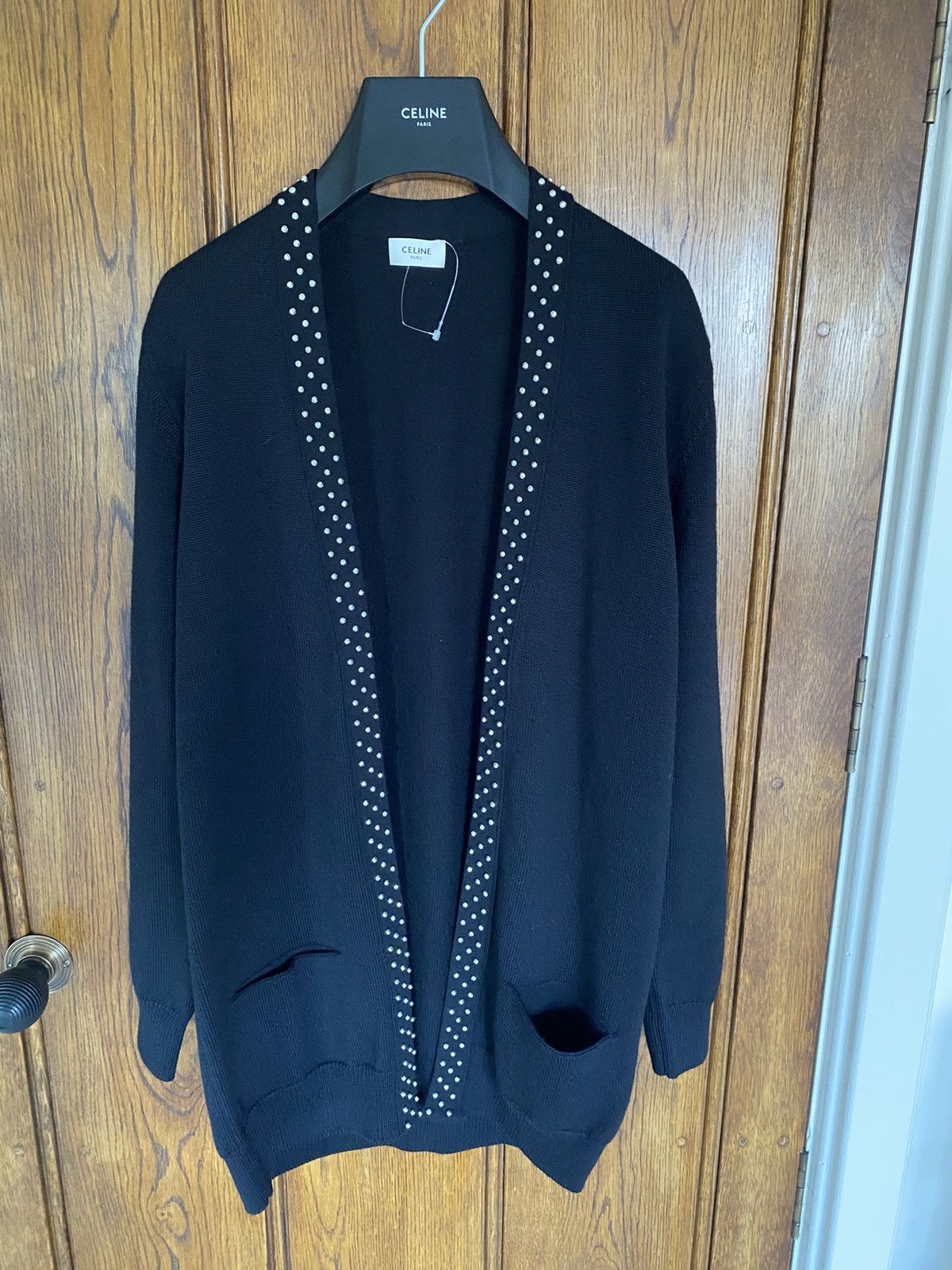 Celine × Hedi Slimane SS22 Puppy Jacquard Cardigan XS/S/M/L | Grailed
