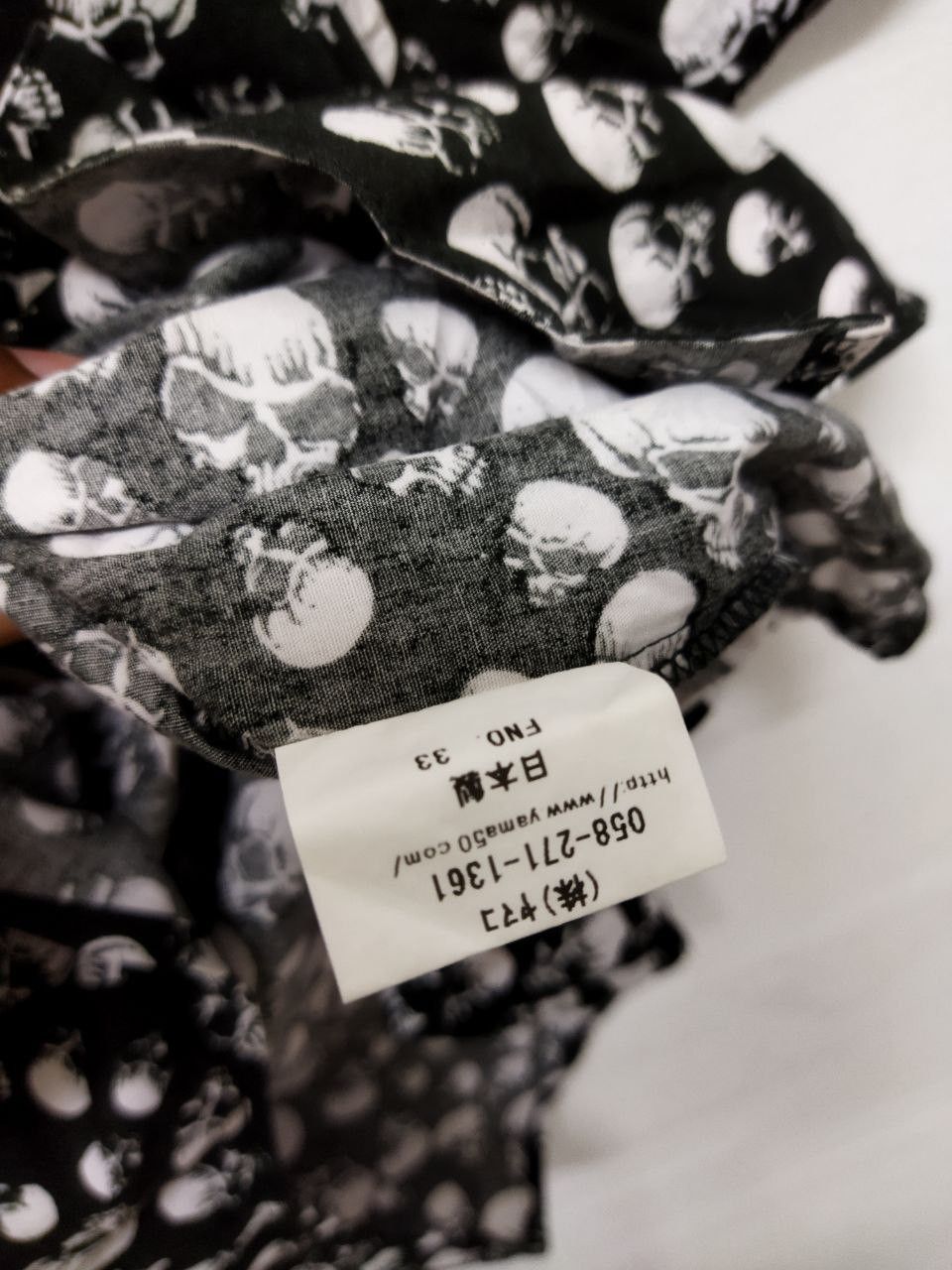 Japanese Brand Japanese Yama50 Skull Overprint Shirt - Size 2 Size US M / EU 48-50 / 2 - 4 Thumbnail