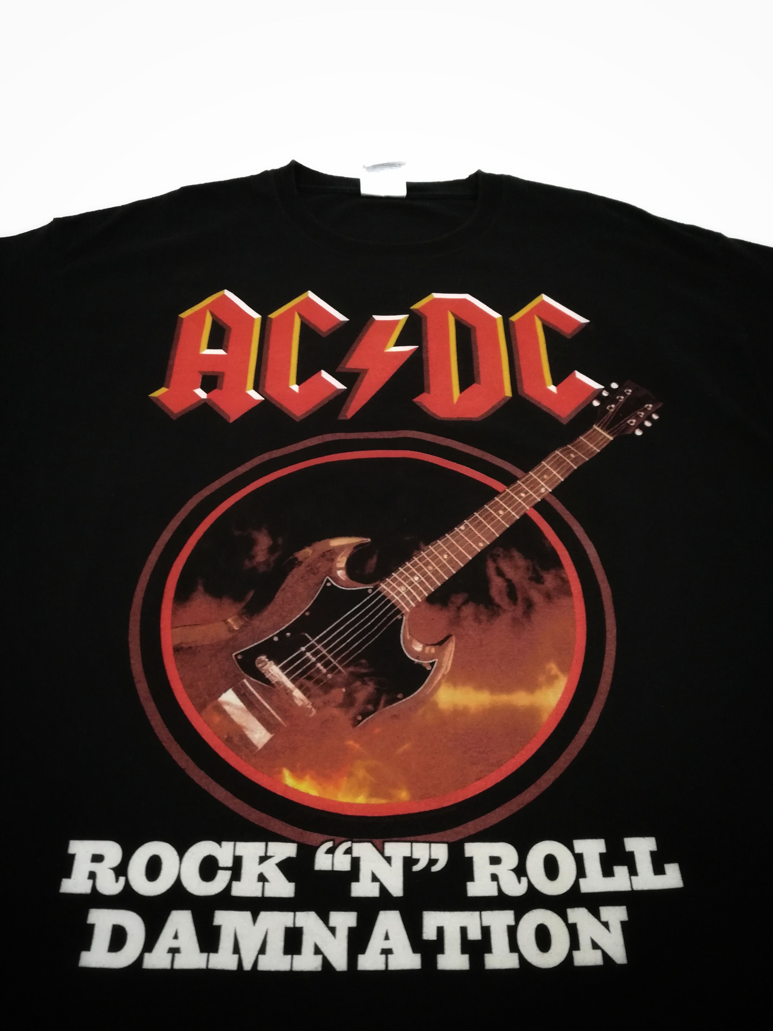 AC/DC × Band Tees 🔥Vintge 90s AC/DC Big Logo Hard Rock Rock n Roll Blues Tee Size US L / EU 52-54 / 3 - 3 Thumbnail