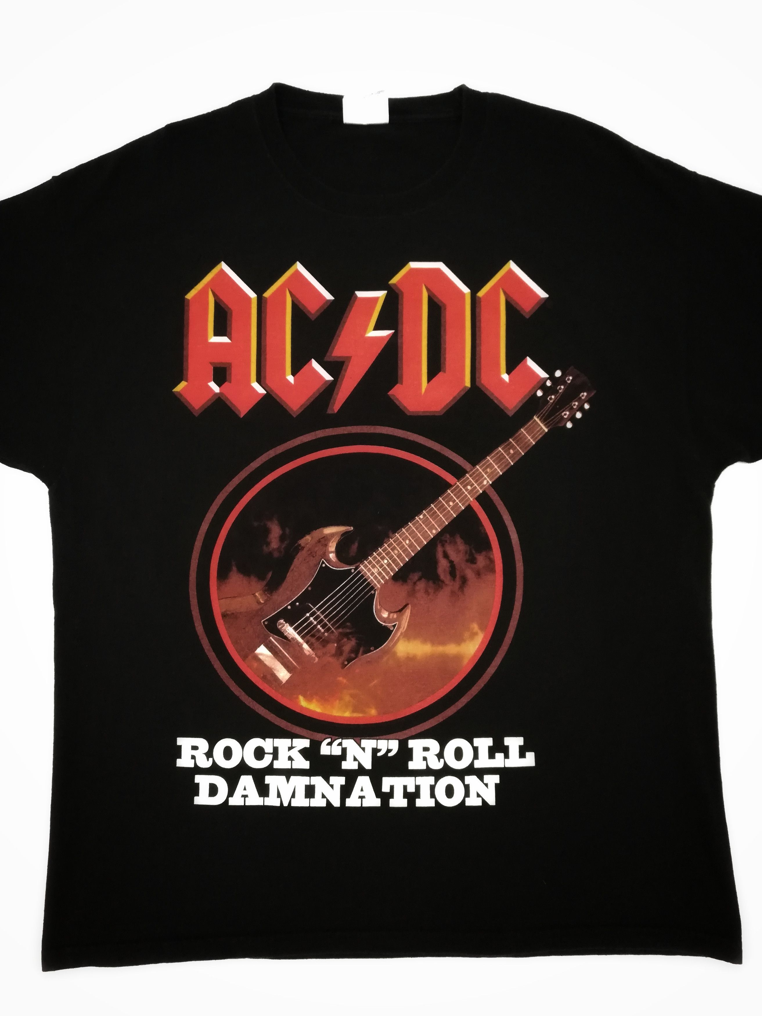 AC/DC × Band Tees 🔥Vintge 90s AC/DC Big Logo Hard Rock Rock n Roll Blues Tee Size US L / EU 52-54 / 3 - 2 Thumbnail