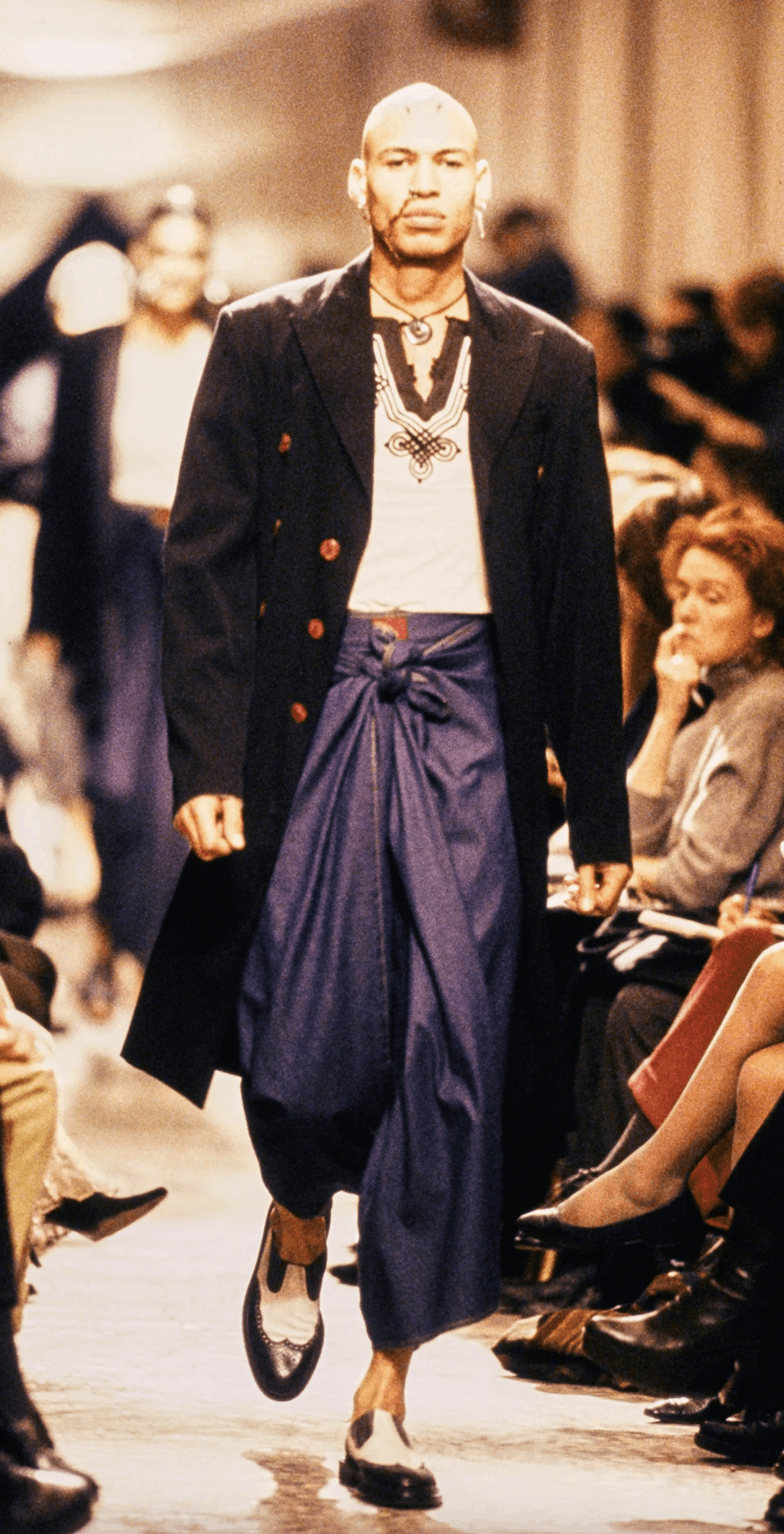 image of Jean Paul Gaultier S/s 1994 Sarong Jeans Pants in Denim, Men's (Size 30)
