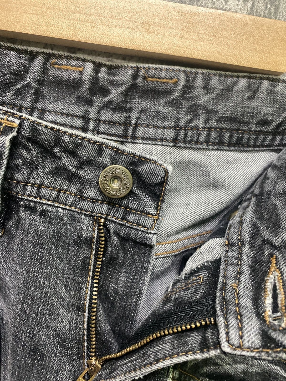 Designer × Japanese Brand RATTLE TRAP Multipocket Double Tight Flare Low Rise Denim Size US 30 / EU 46 - 18 Thumbnail