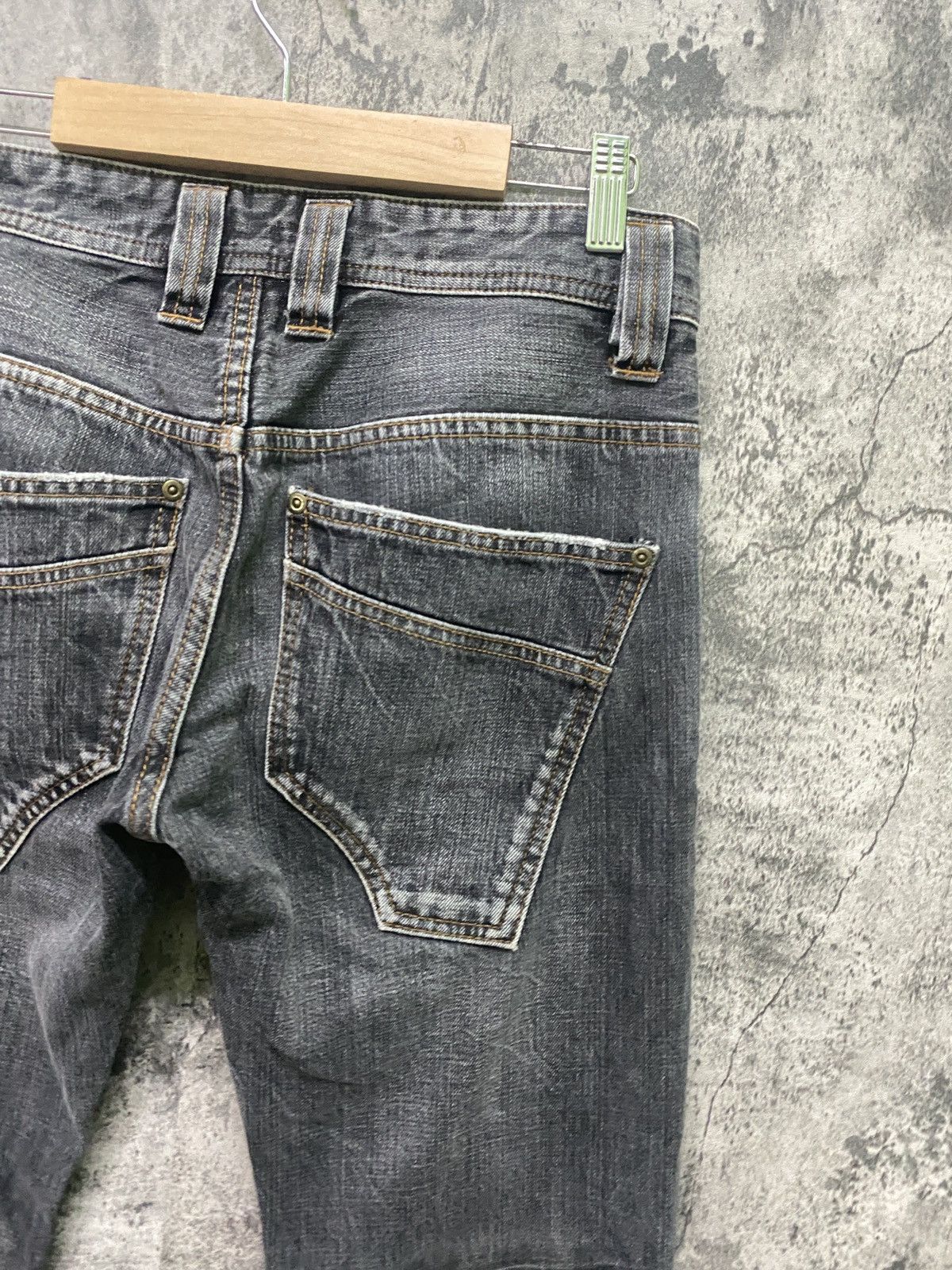 Designer × Japanese Brand RATTLE TRAP Multipocket Double Tight Flare Low Rise Denim Size US 30 / EU 46 - 13 Thumbnail