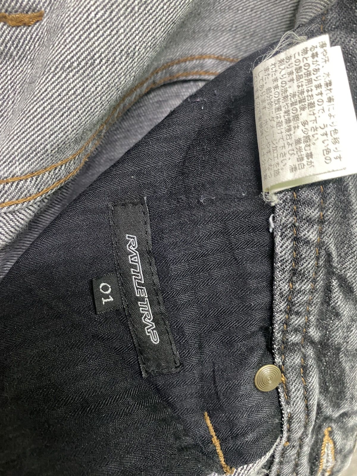 Designer × Japanese Brand RATTLE TRAP Multipocket Double Tight Flare Low Rise Denim Size US 30 / EU 46 - 20 Thumbnail