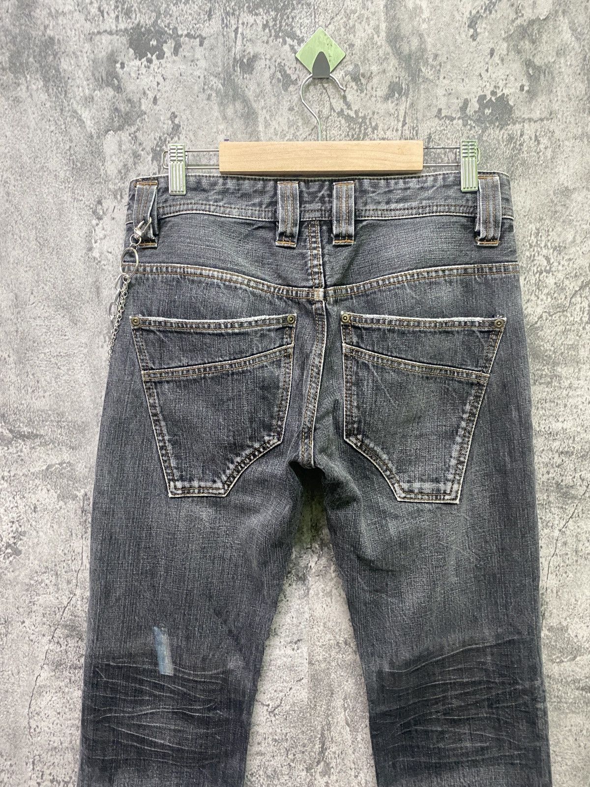 Designer × Japanese Brand RATTLE TRAP Multipocket Double Tight Flare Low Rise Denim Size US 30 / EU 46 - 11 Thumbnail