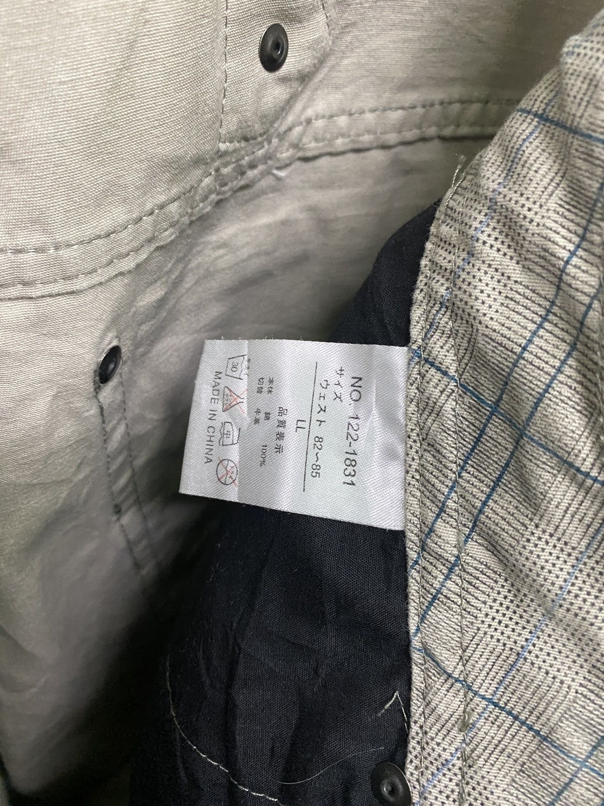 In The Attic Japan IN THE ATTIC Checked Plaid Buckle Multipocket Pant Size US 34 / EU 50 - 20 Thumbnail