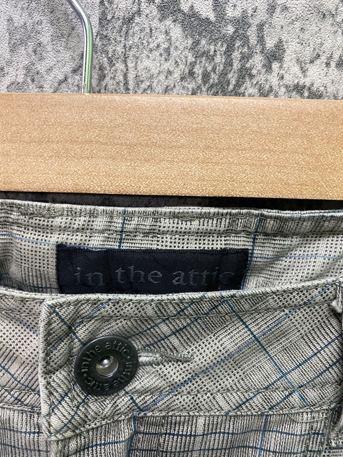 In The Attic Japan IN THE ATTIC Checked Plaid Buckle Multipocket Pant Size US 34 / EU 50 - 12 Thumbnail