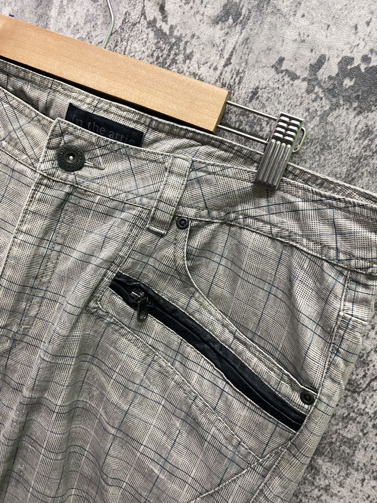 In The Attic Japan IN THE ATTIC Checked Plaid Buckle Multipocket Pant Size US 34 / EU 50 - 10 Thumbnail