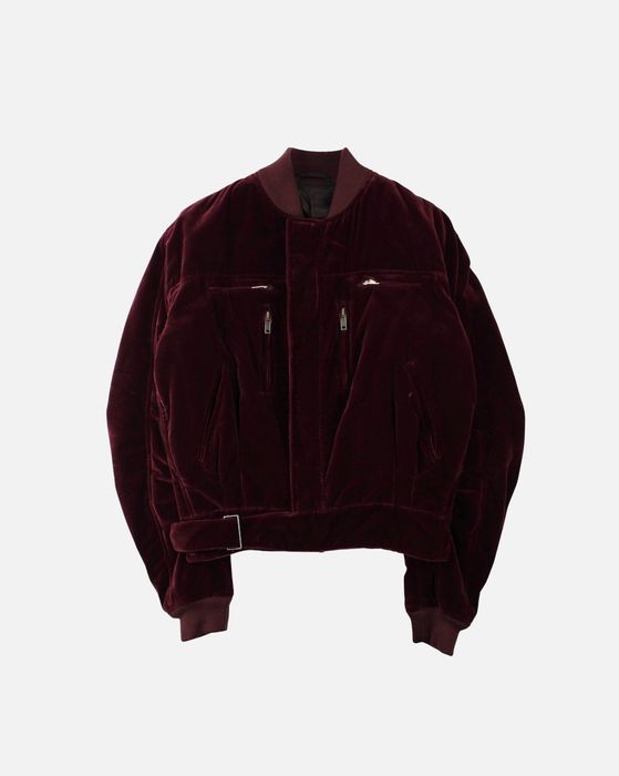 Haider ackermann red velvet on sale bomber