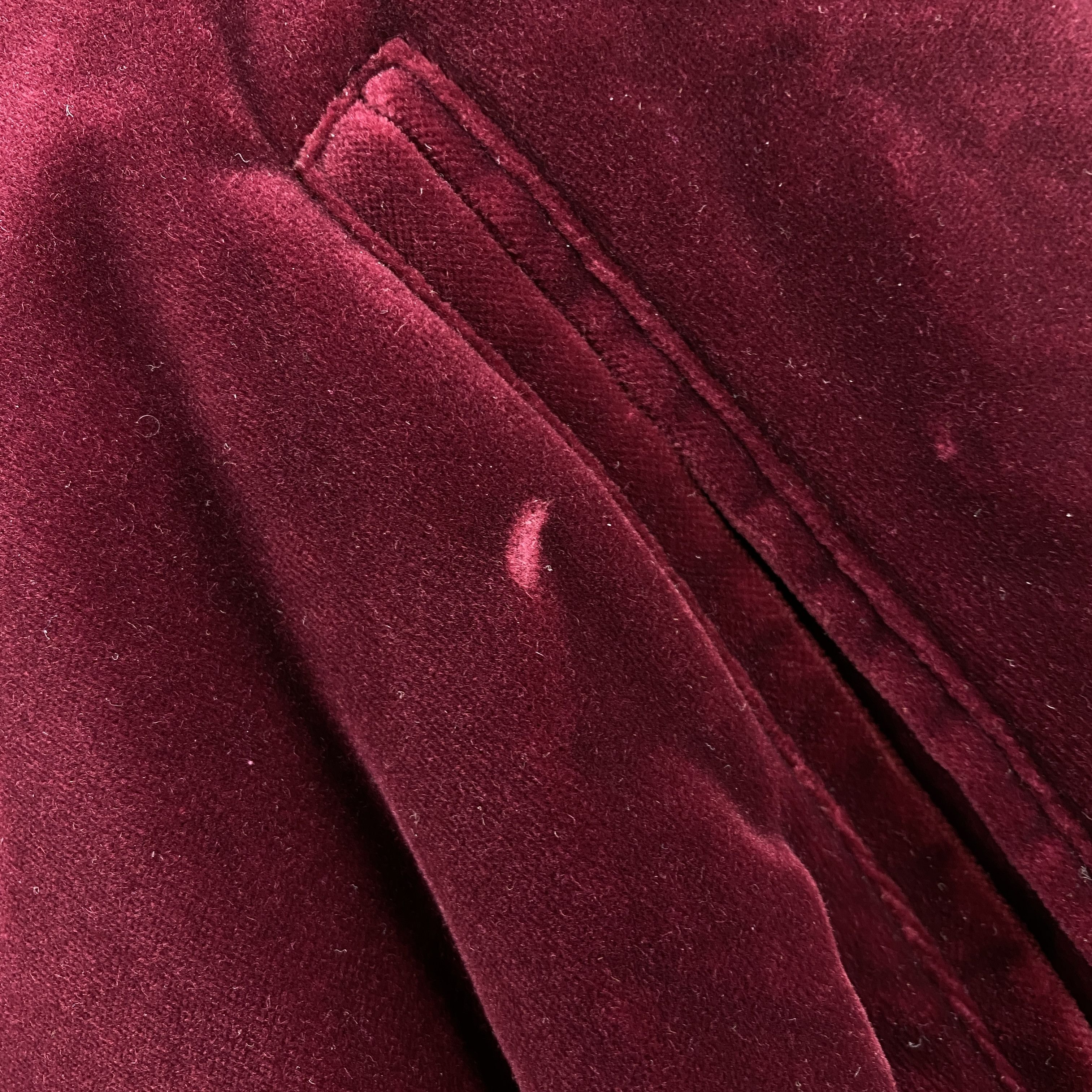 Haider Ackermann Haider Ackermann FW15 Burgundy Velvet Bomber Size US M / EU 48-50 / 2 - 7 Thumbnail