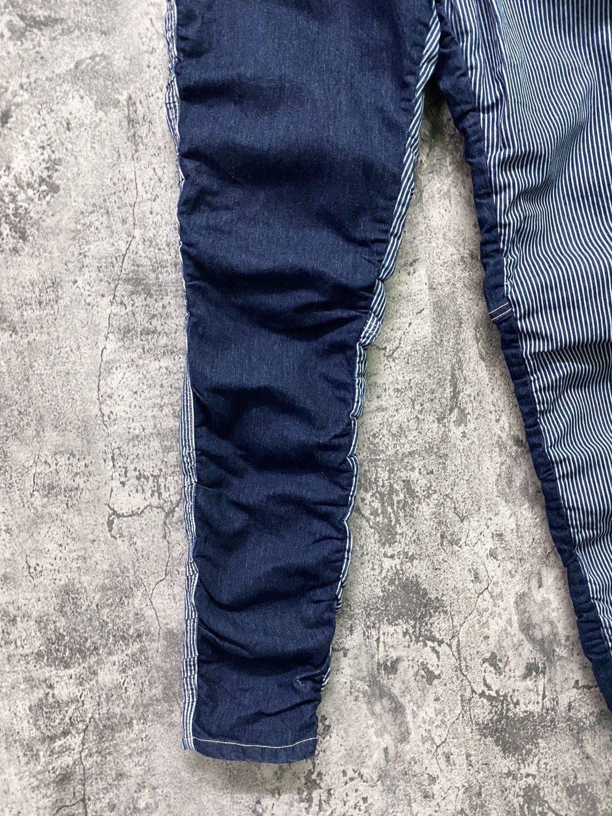 Japanese Brand MARINE LIME Hybrid Jean Jogger Drawstring Stacked Pants Size US 28 / EU 44 - 7 Thumbnail