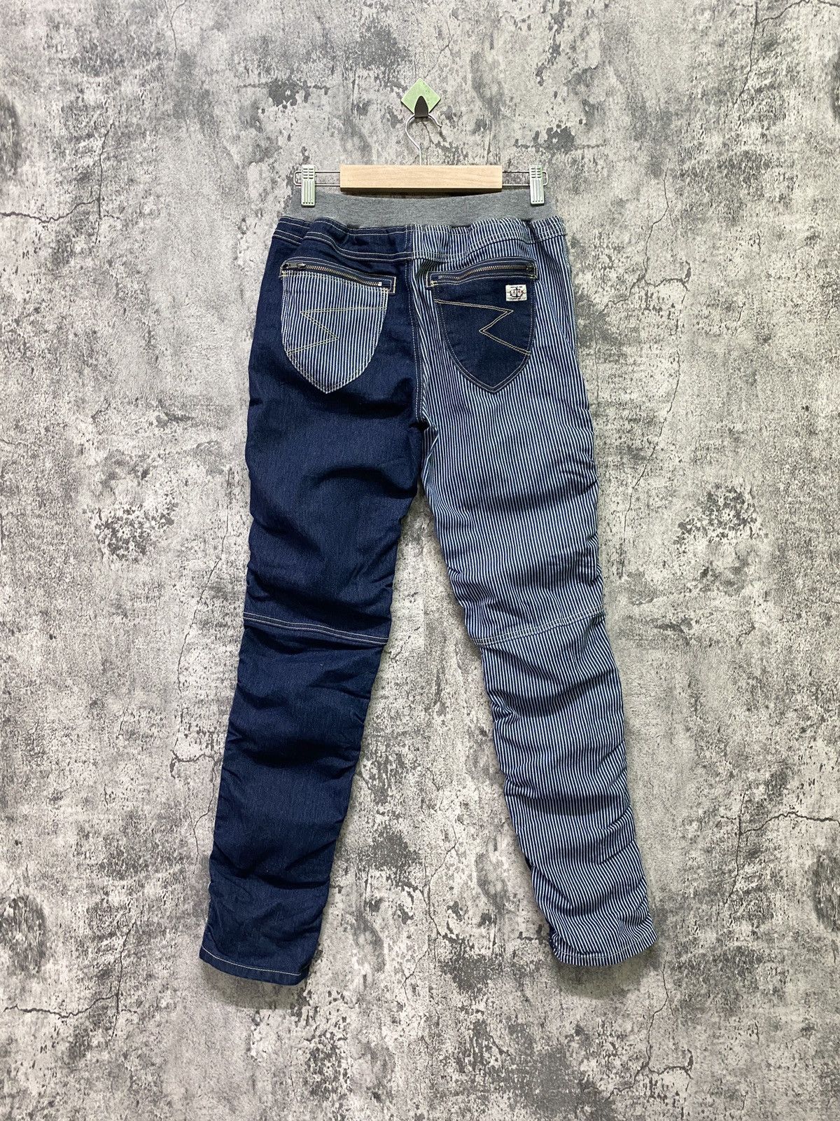 Japanese Brand MARINE LIME Hybrid Jean Jogger Drawstring Stacked Pants Size US 28 / EU 44 - 2 Thumbnail