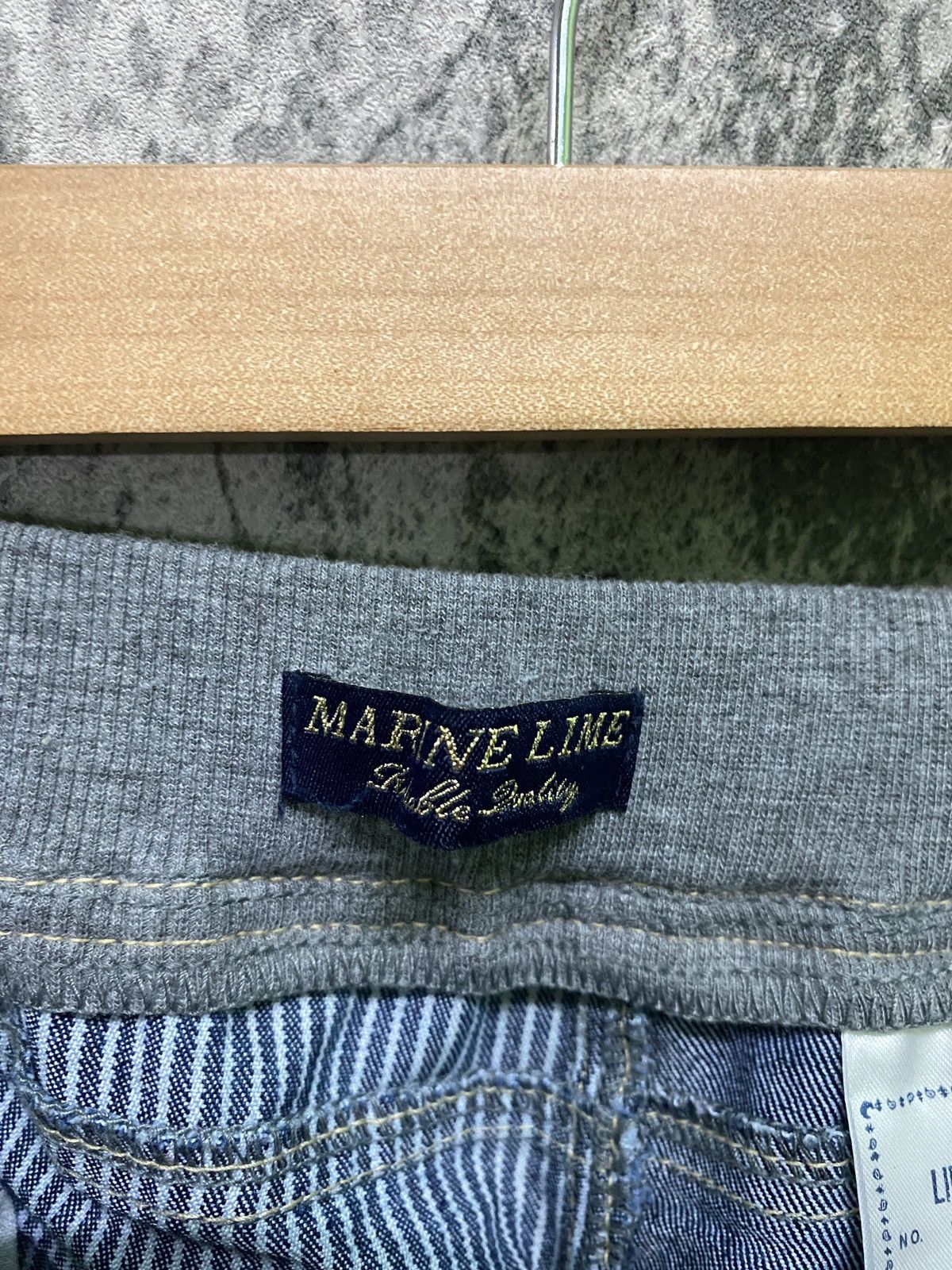Japanese Brand MARINE LIME Hybrid Jean Jogger Drawstring Stacked Pants Size US 28 / EU 44 - 19 Thumbnail
