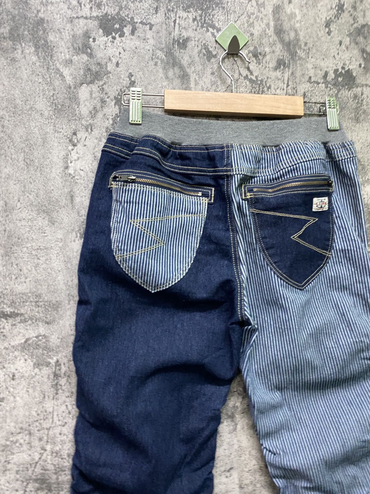 Japanese Brand MARINE LIME Hybrid Jean Jogger Drawstring Stacked Pants Size US 28 / EU 44 - 12 Thumbnail