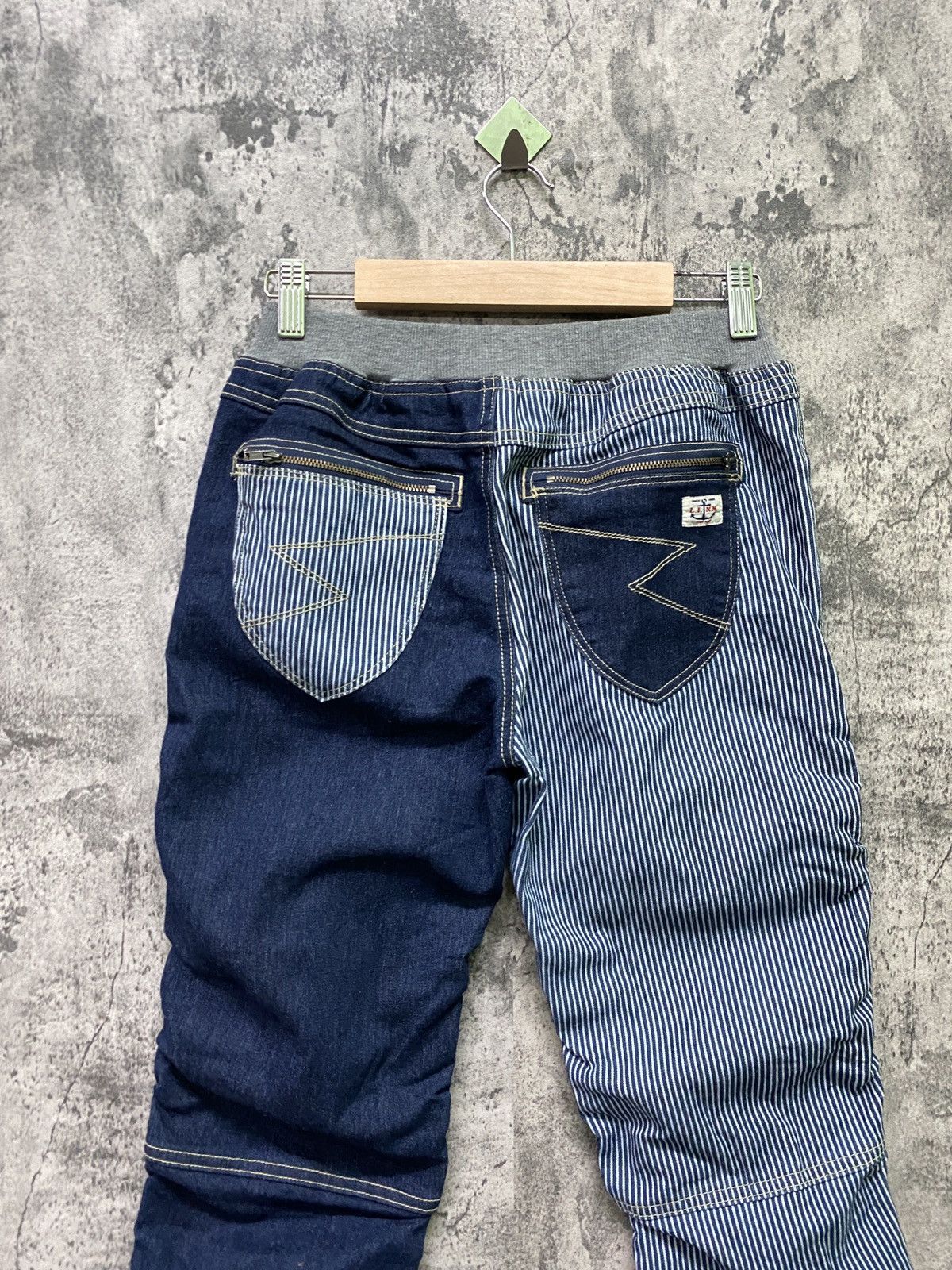 Japanese Brand MARINE LIME Hybrid Jean Jogger Drawstring Stacked Pants Size US 28 / EU 44 - 11 Thumbnail