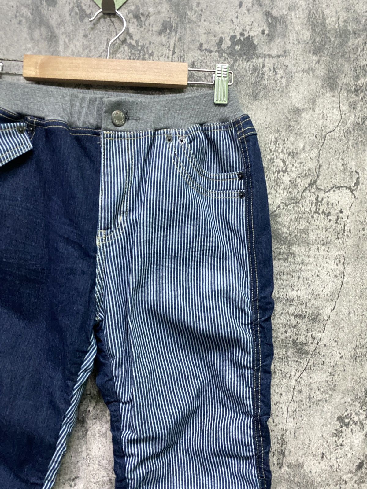Japanese Brand MARINE LIME Hybrid Jean Jogger Drawstring Stacked Pants Size US 28 / EU 44 - 5 Thumbnail