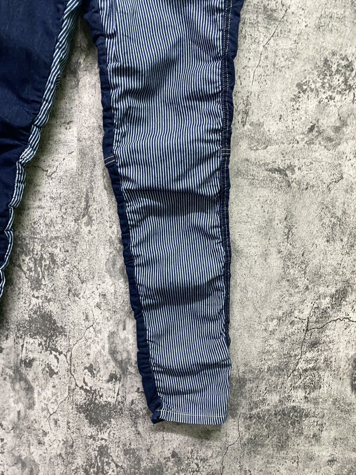 Japanese Brand MARINE LIME Hybrid Jean Jogger Drawstring Stacked Pants Size US 28 / EU 44 - 6 Thumbnail