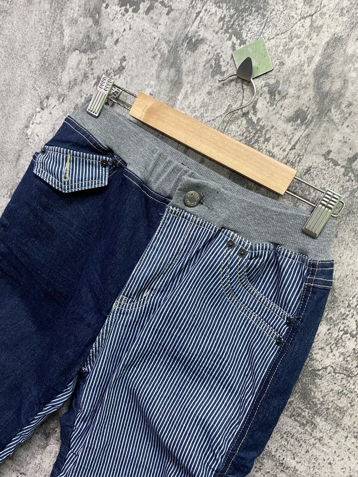 Japanese Brand MARINE LIME Hybrid Jean Jogger Drawstring Stacked Pants Size US 28 / EU 44 - 10 Thumbnail