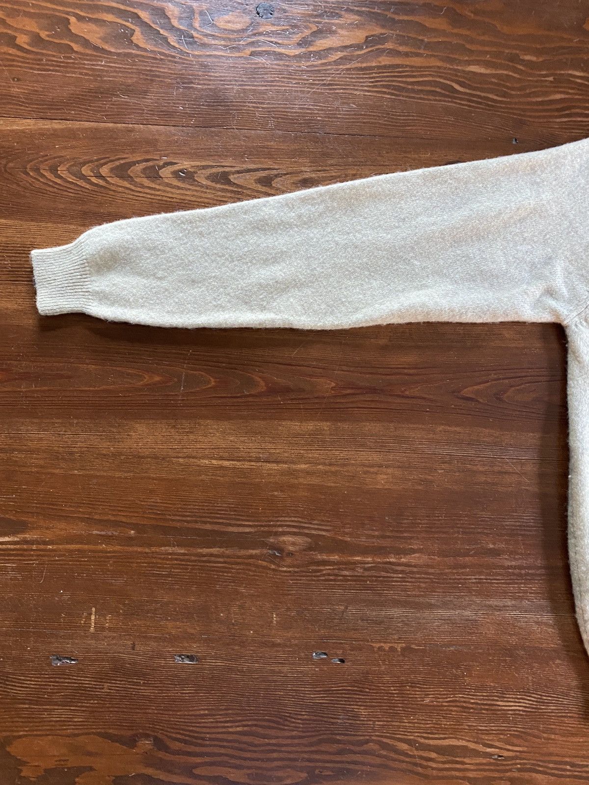 John Ashford × Vintage Vintage 80’s John Ashford Cream Wool Knit Cardigan Size US S / EU 44-46 / 1 - 8 Thumbnail
