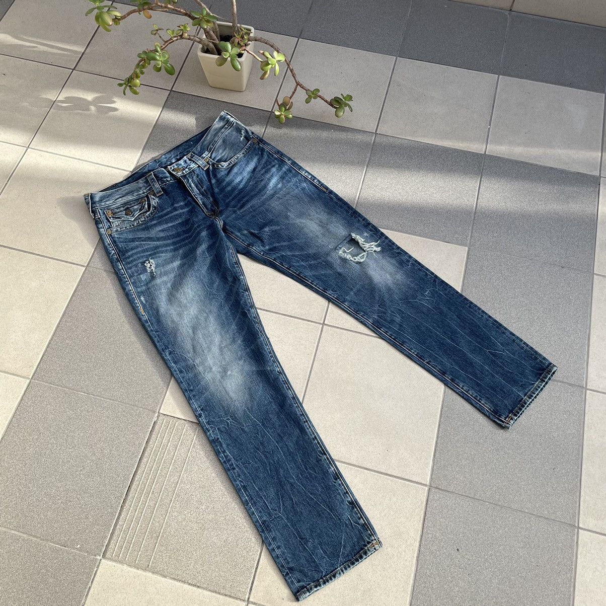True Religion True Religon Distressed Jeans Size US 36 / EU 52 - 4 Thumbnail