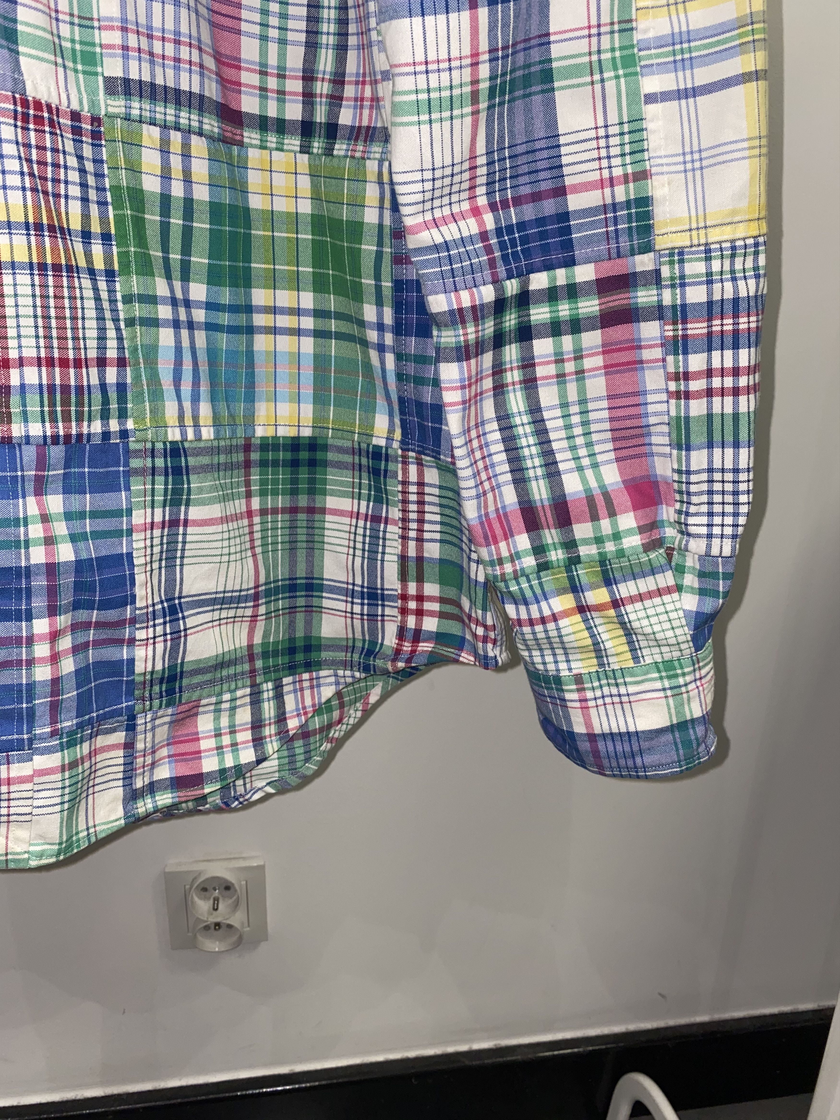Polo Ralph Lauren × Ralph Lauren Vintage Polo Patchwork Checkered Flannel Shirt Size US M / EU 48-50 / 2 - 5 Thumbnail
