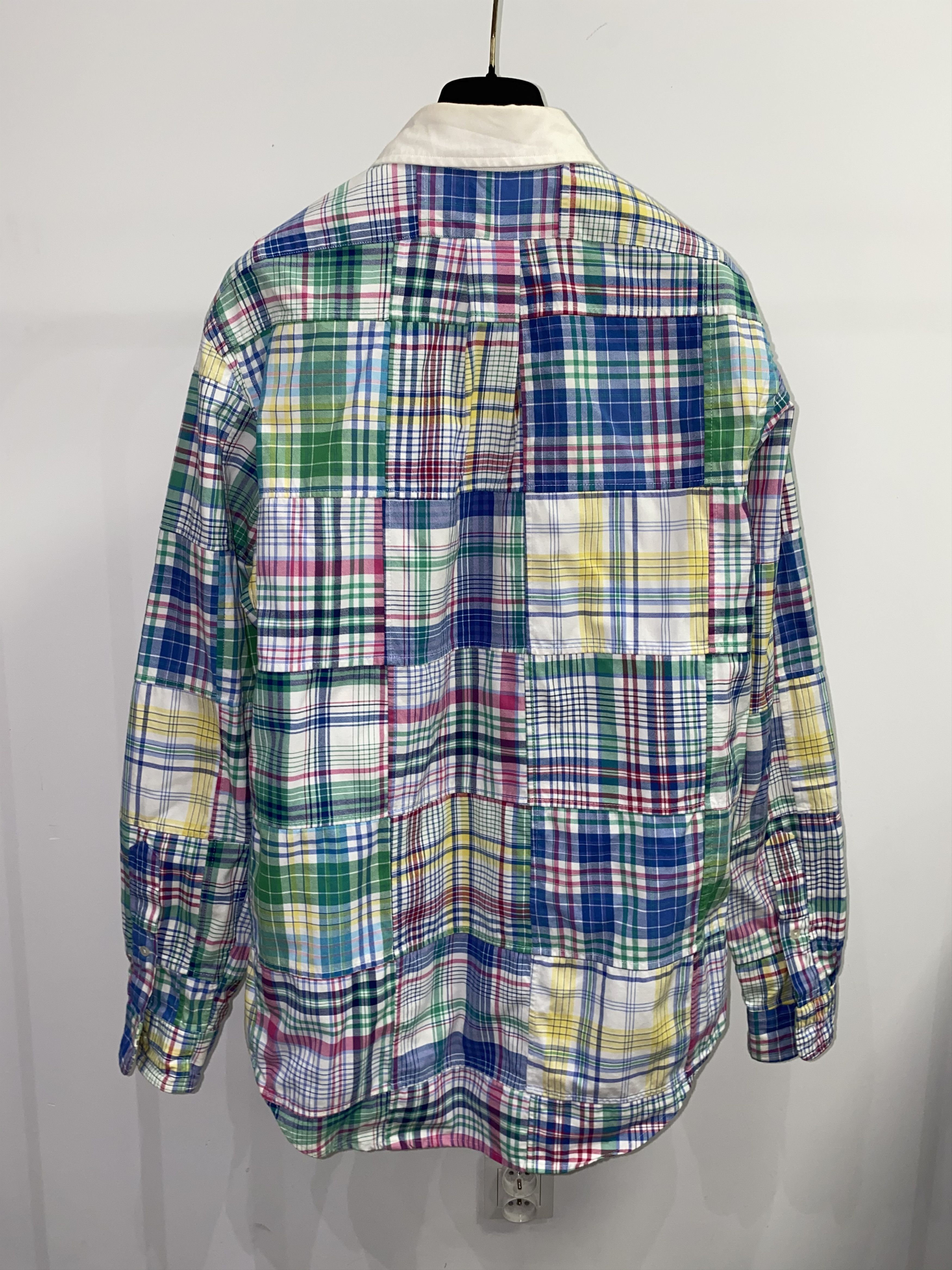 Polo Ralph Lauren × Ralph Lauren Vintage Polo Patchwork Checkered Flannel Shirt Size US M / EU 48-50 / 2 - 6 Thumbnail
