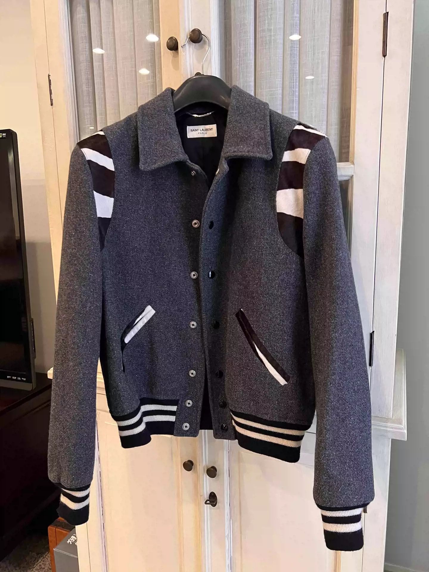 Saint Laurent baseball jersey