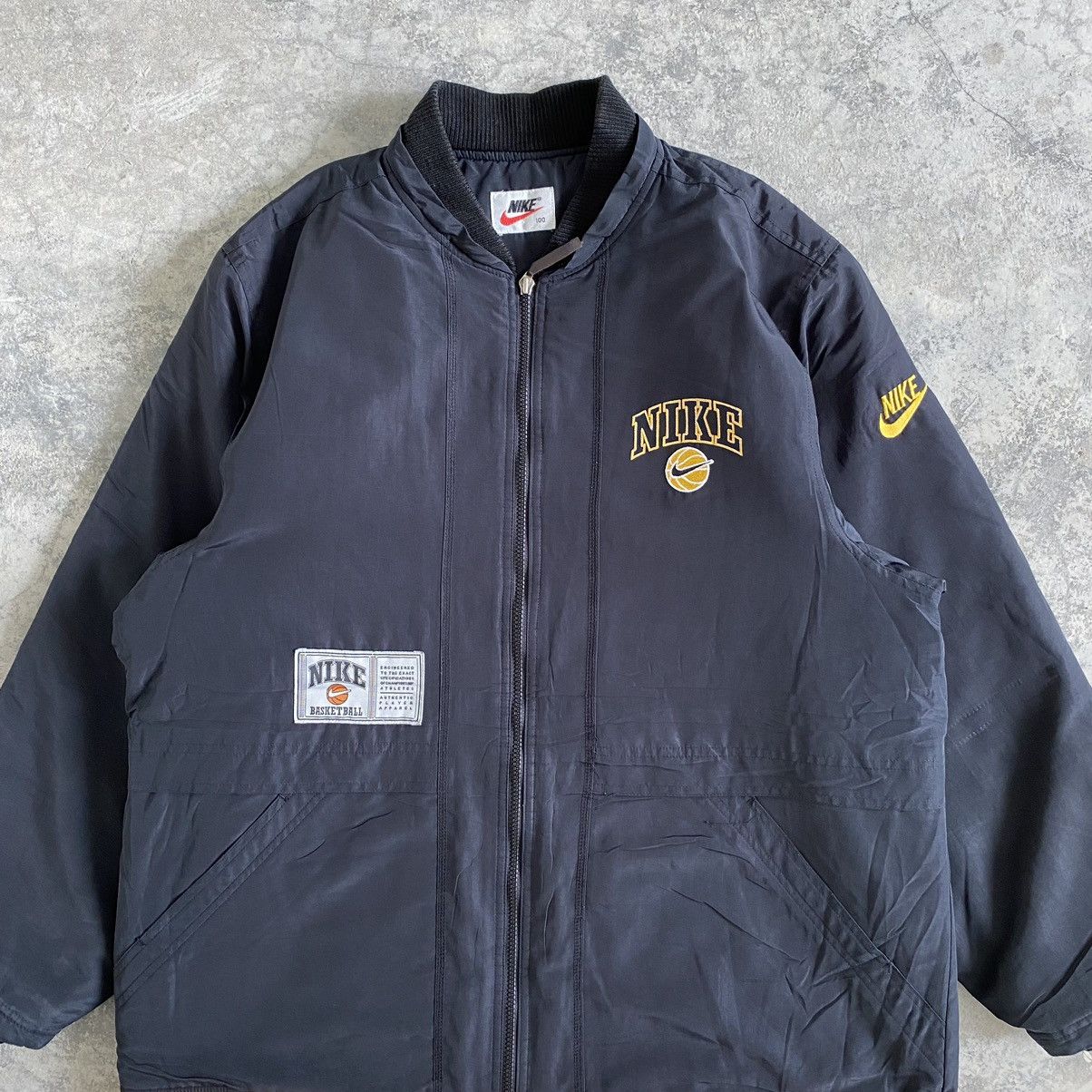 Nike Vintage 90’s Nike It's About Hoop Zipper Parka Jacket Size US L / EU 52-54 / 3 - 14 Thumbnail