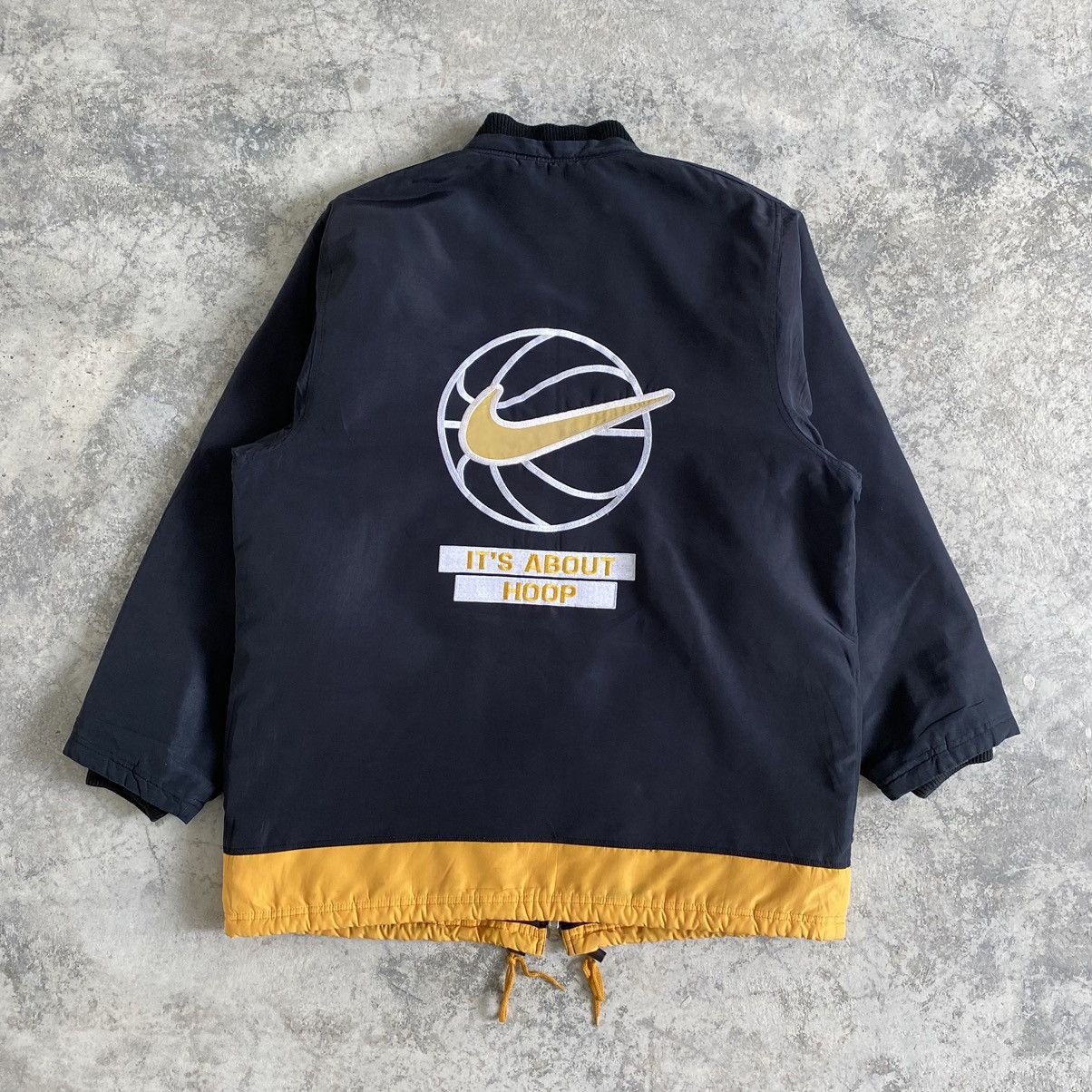 Nike Vintage 90’s Nike It's About Hoop Zipper Parka Jacket Size US L / EU 52-54 / 3 - 1 Thumbnail